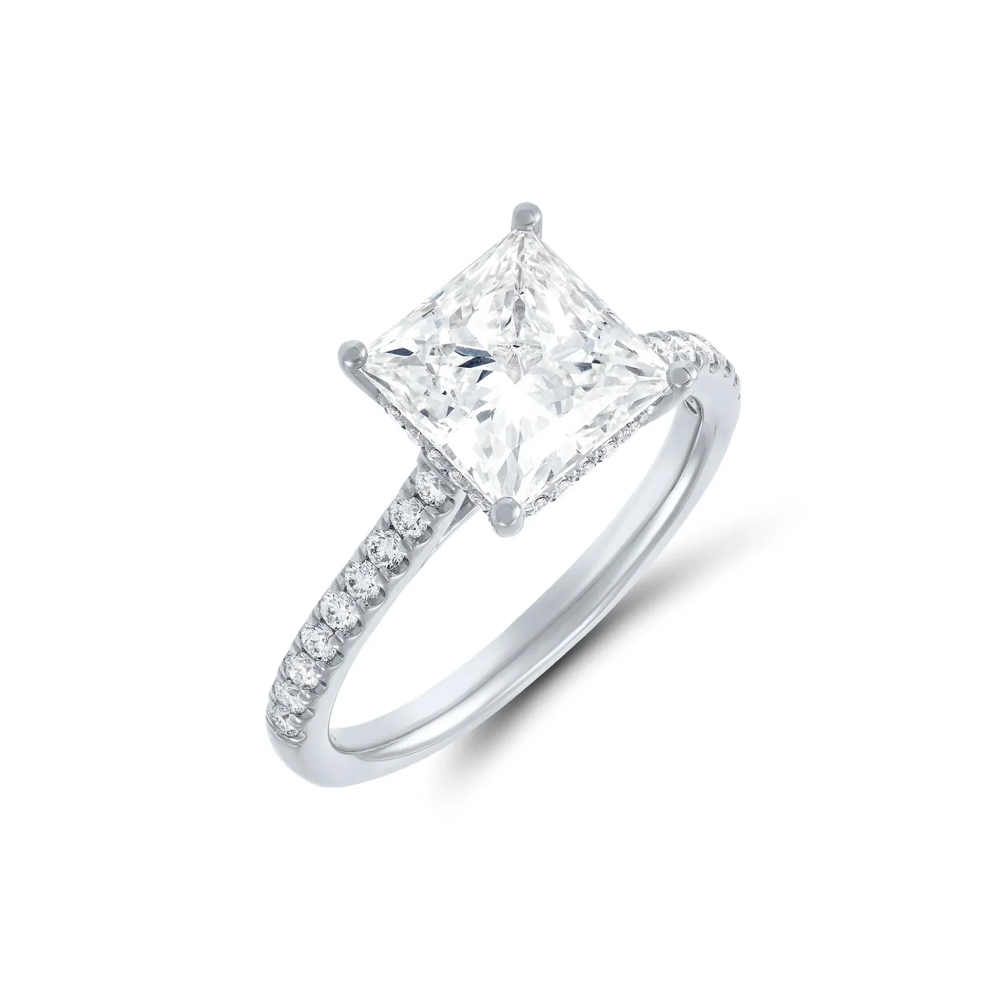 3 1/2 CT. Tw. Lab Grown Diamond Wedding Set 14K White Gold Ring Size 5 1mm - Image 3