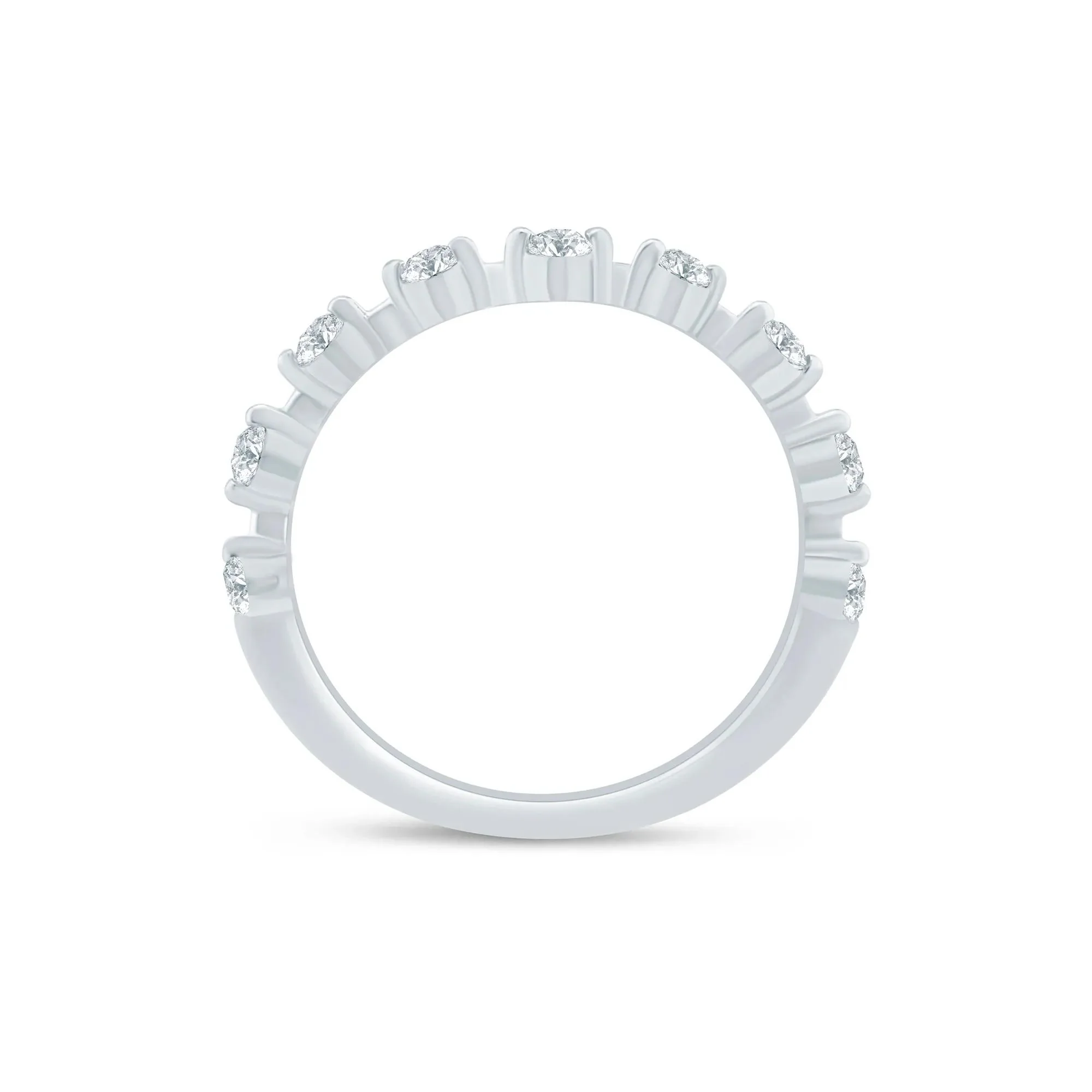 1/3 CT. Tw. Lab Grown Diamond Contour Enhancer 14K White Gold Ring Size 5 1.5mm