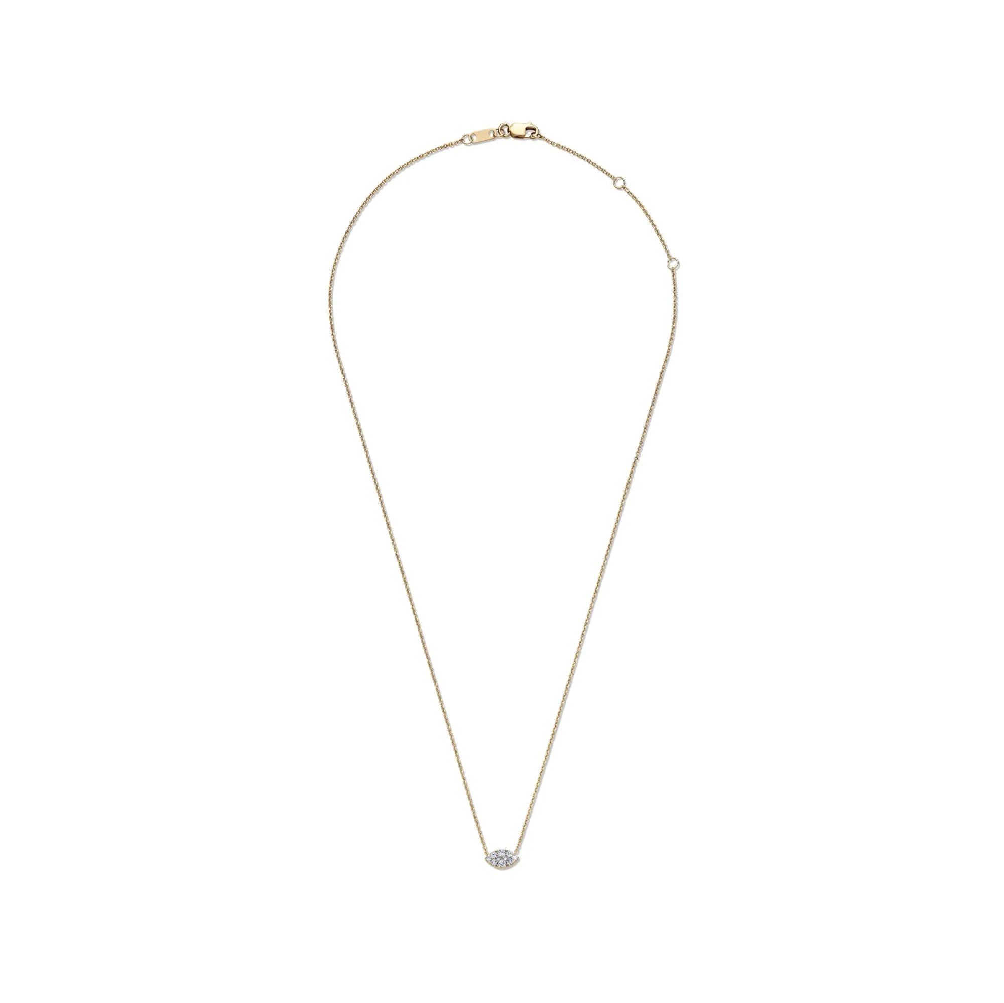 1/4 CT. Tw. Diamond Pendant Necklace 10K Yellow Gold Size 18" - Image 2