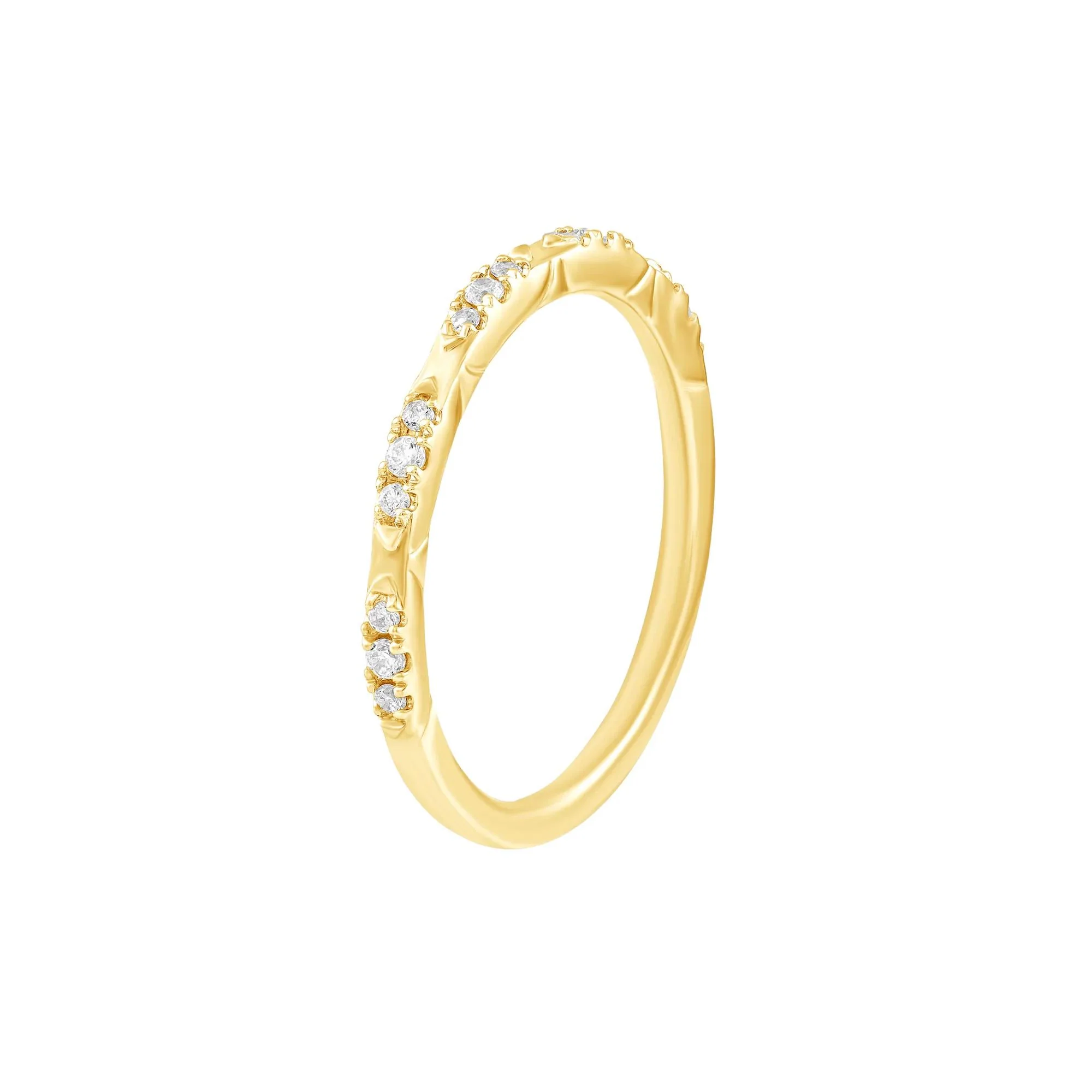 1 CT. Tw. Diamond Halo Engagement Ring 14K Yellow Gold Size 6.5 1.5mm - Image 3