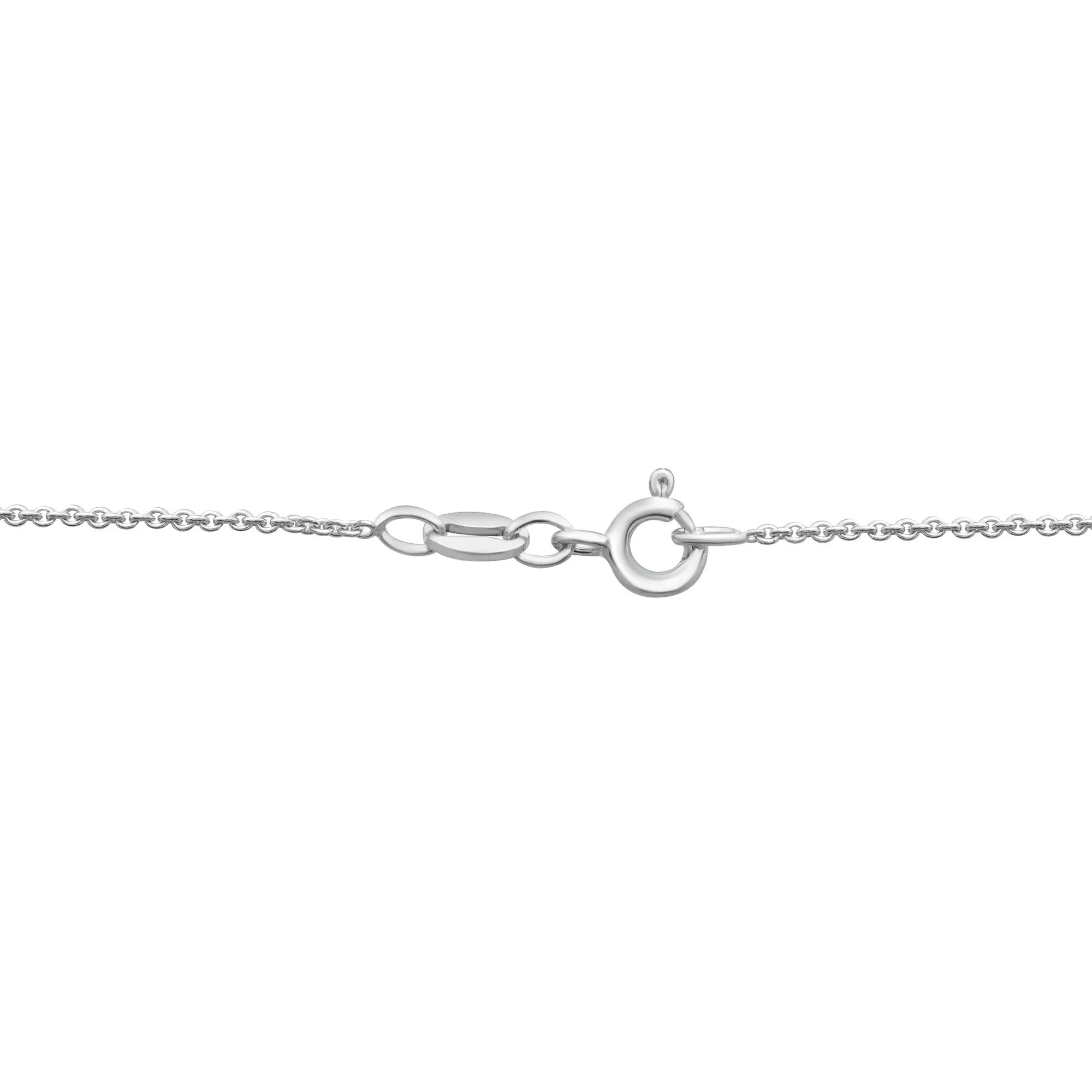 Pink Freshwater Cultured Pearl & Diamond Accent Pendant Necklace .925 Sterling Silver White Size 18" - Image 4