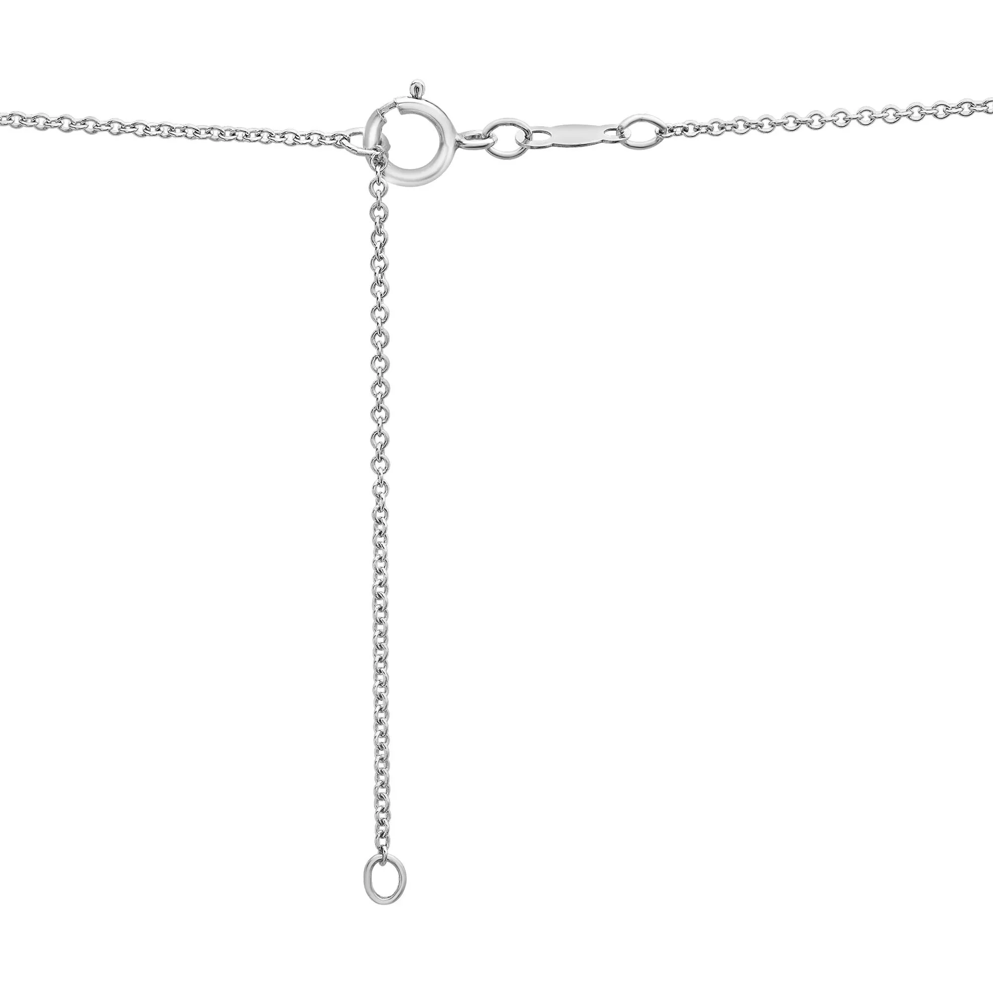 1/10 CT. Tw. Black Diamond Seahorse Pendant Necklace .925 Sterling Silver White Size 18" - Image 3