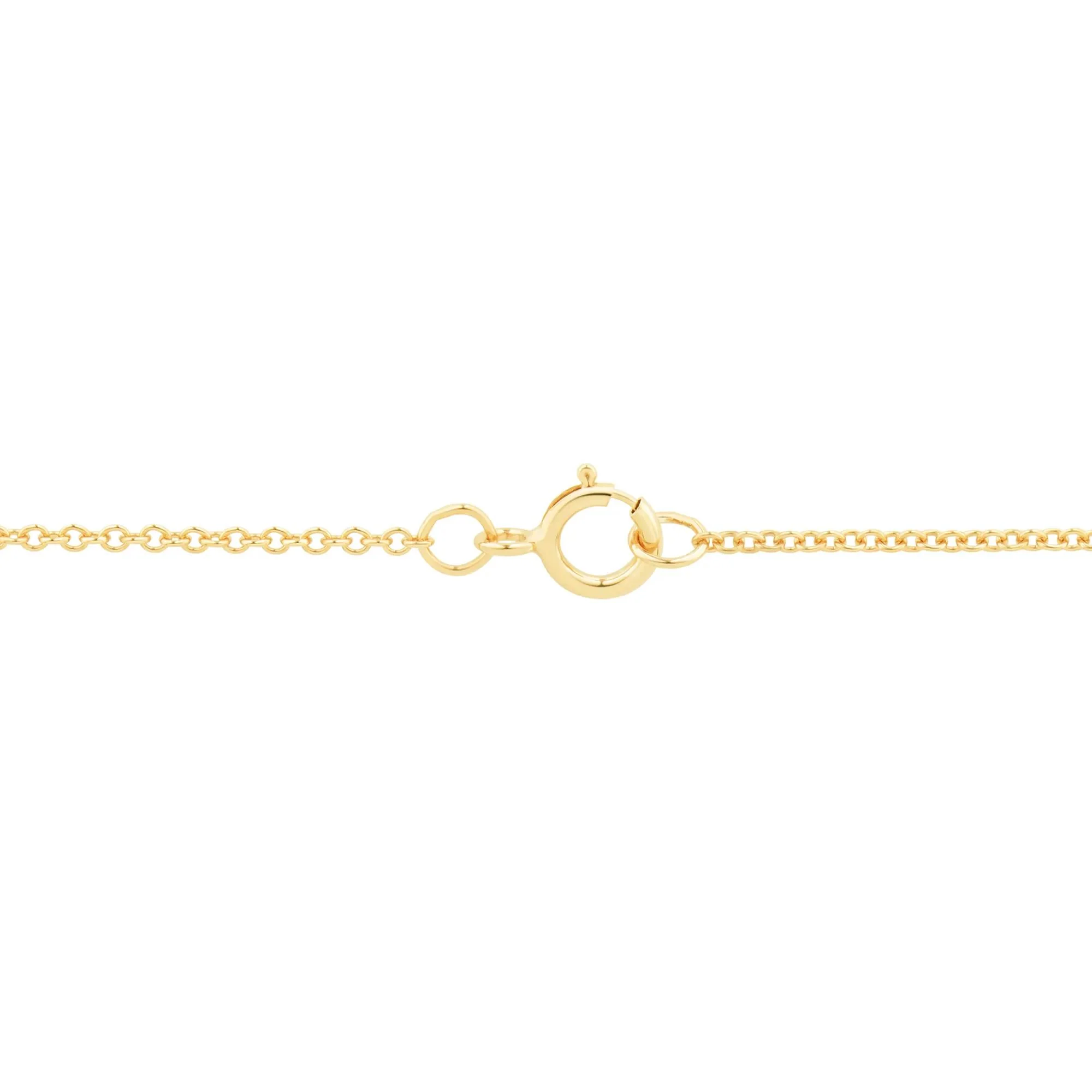 1/10 CT. Tw. Lab-Created Emerald and Lab Grown Diamond Pendant Necklace 10K Yellow Gold Size 18" - Image 3