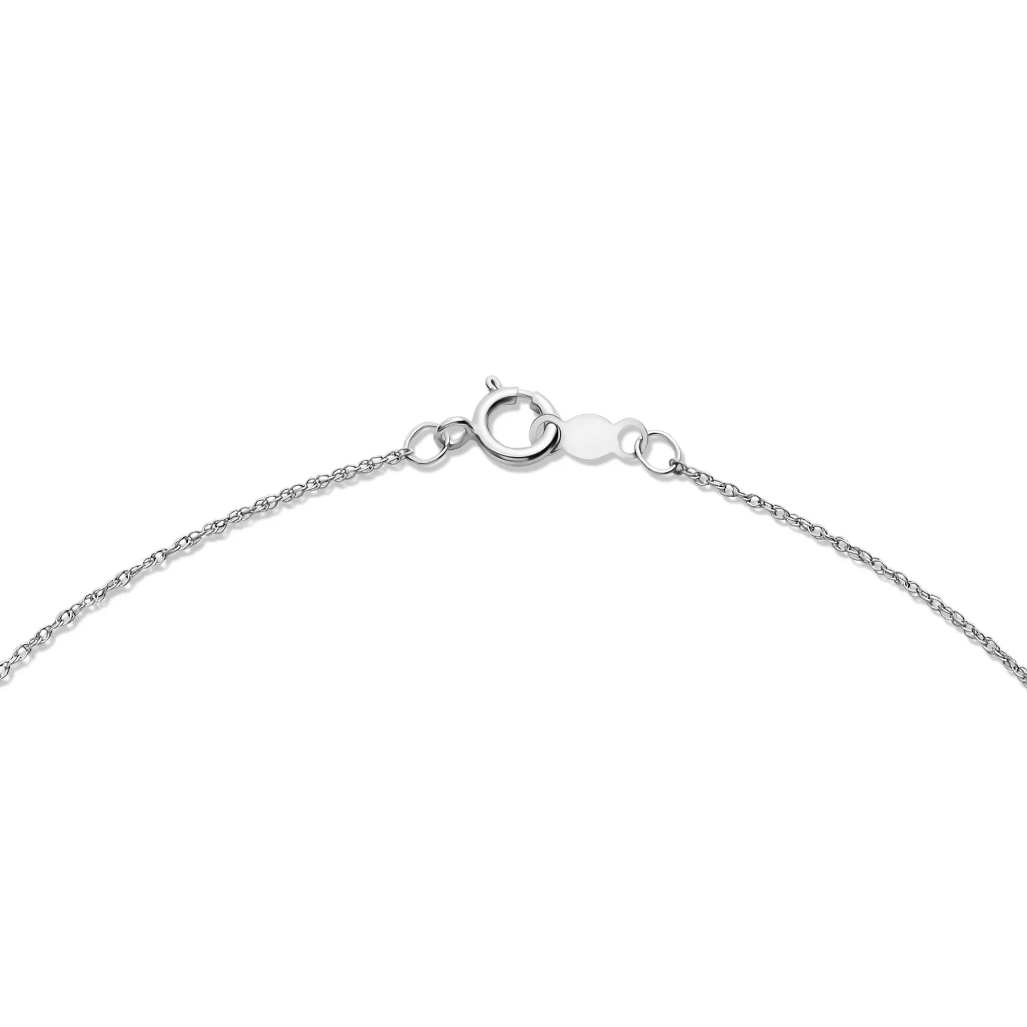 1/2 CT. Tw. Lab Grown Diamond Pavé Heart Pendant Necklace 14K White Gold Size 18" - Image 3