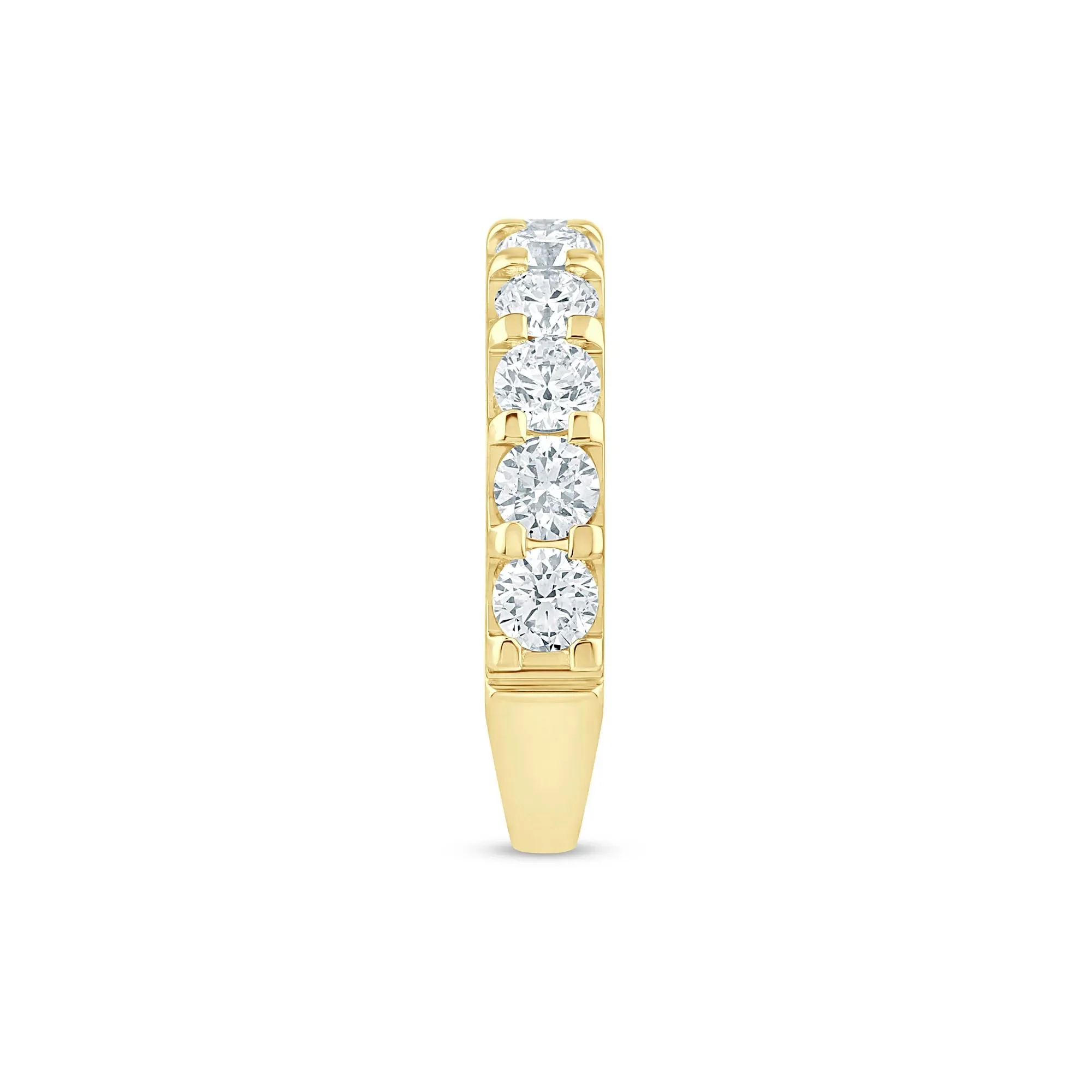 2 CT. Tw. Lab Grown Diamond Band Ring 14K Yellow Gold Round Brilliant Cut Size 6 2mm - Image 3