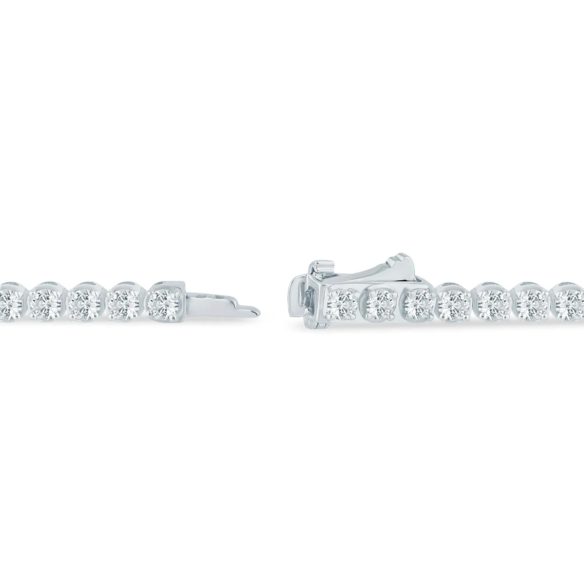 3 CT. Tw. Diamond Tennis Bracelet 10K White Gold Size 2.90mm - Image 2