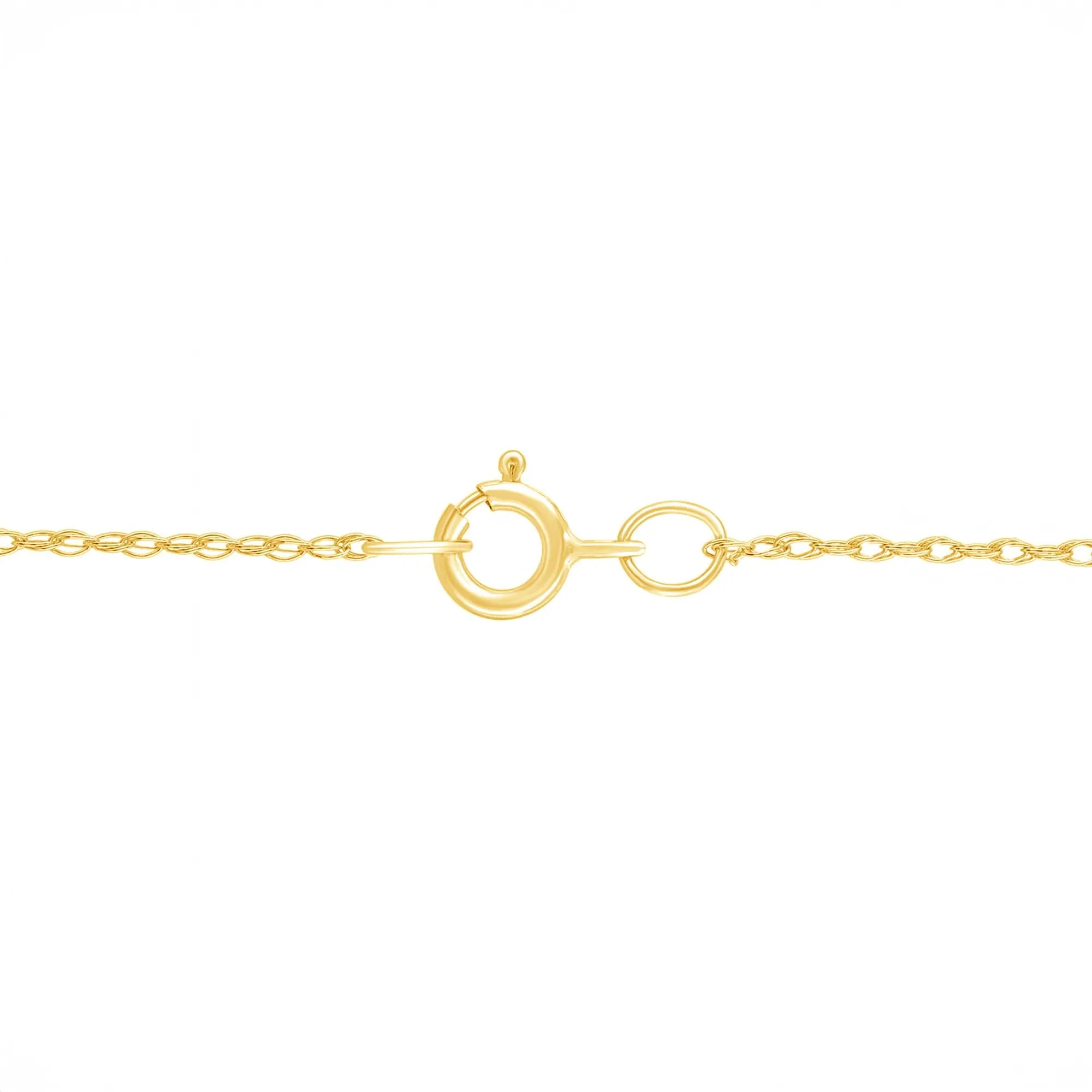 1/7 CT. Tw. Diamond Cross Pendant Necklace 14K Yellow Gold Size 18" - Image 3