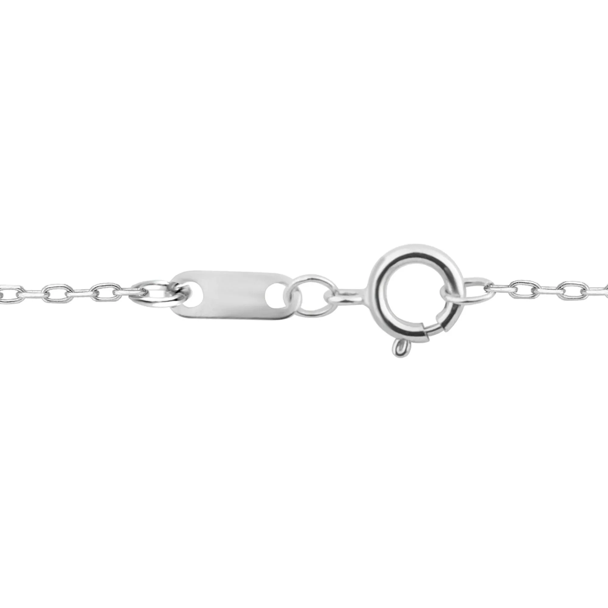 1/2 CT. Tw. Lab Grown Diamond Pear-Shaped and Round Necklace 10K White Gold Size 18" - Image 3
