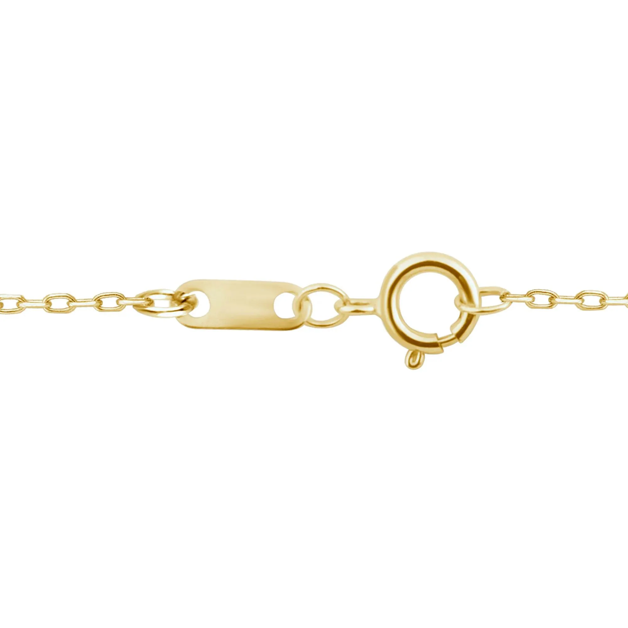 1/2 CT. Tw. Lab Grown Diamond Pear-Shaped and Round Necklace 10K Yellow Gold Size 18" - Image 3