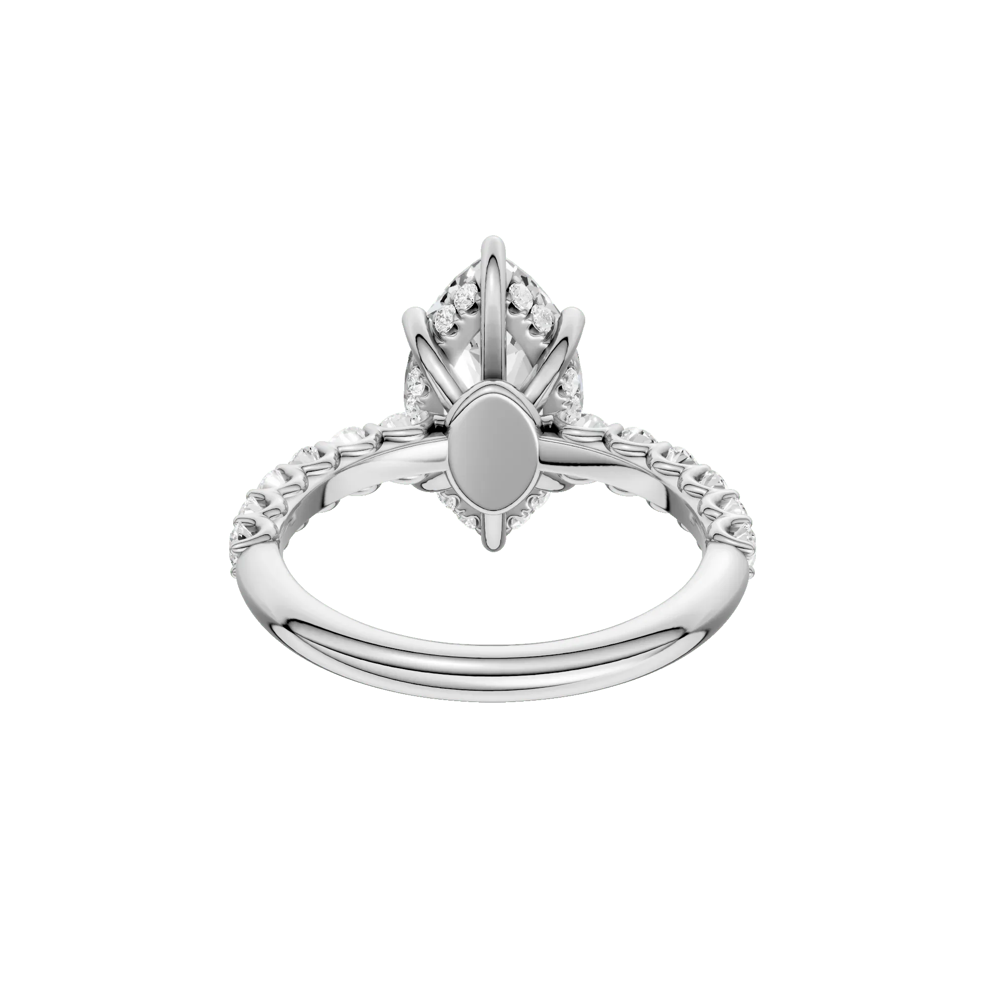 3 5/8 CT. Tw. Lab Grown Diamond Engagement Ring 14K White Gold Size 8.5 2mm - Image 5
