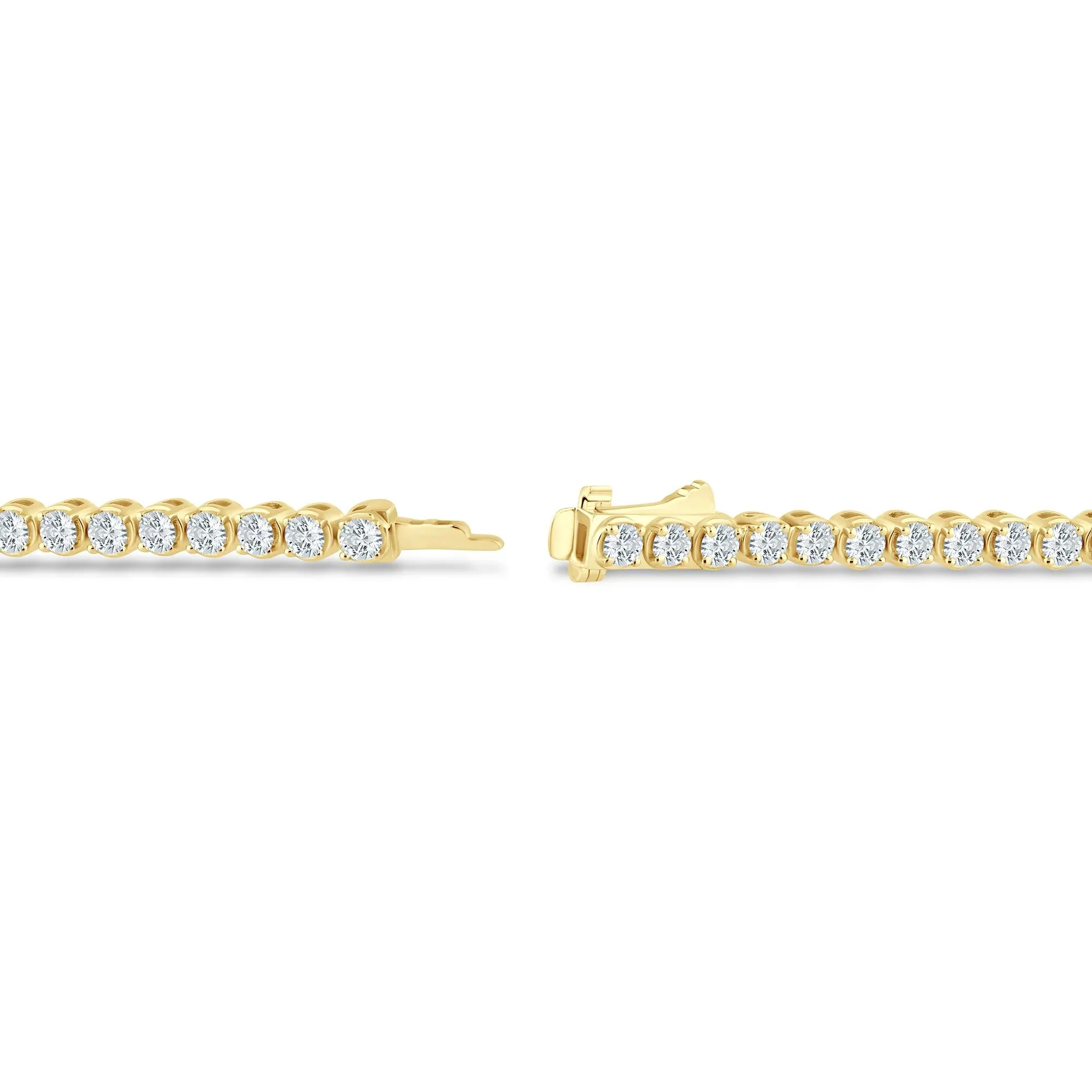 5 CT. Tw. Diamond Tennis Bracelet 10K Yellow Gold Size 3.80mm - Image 2