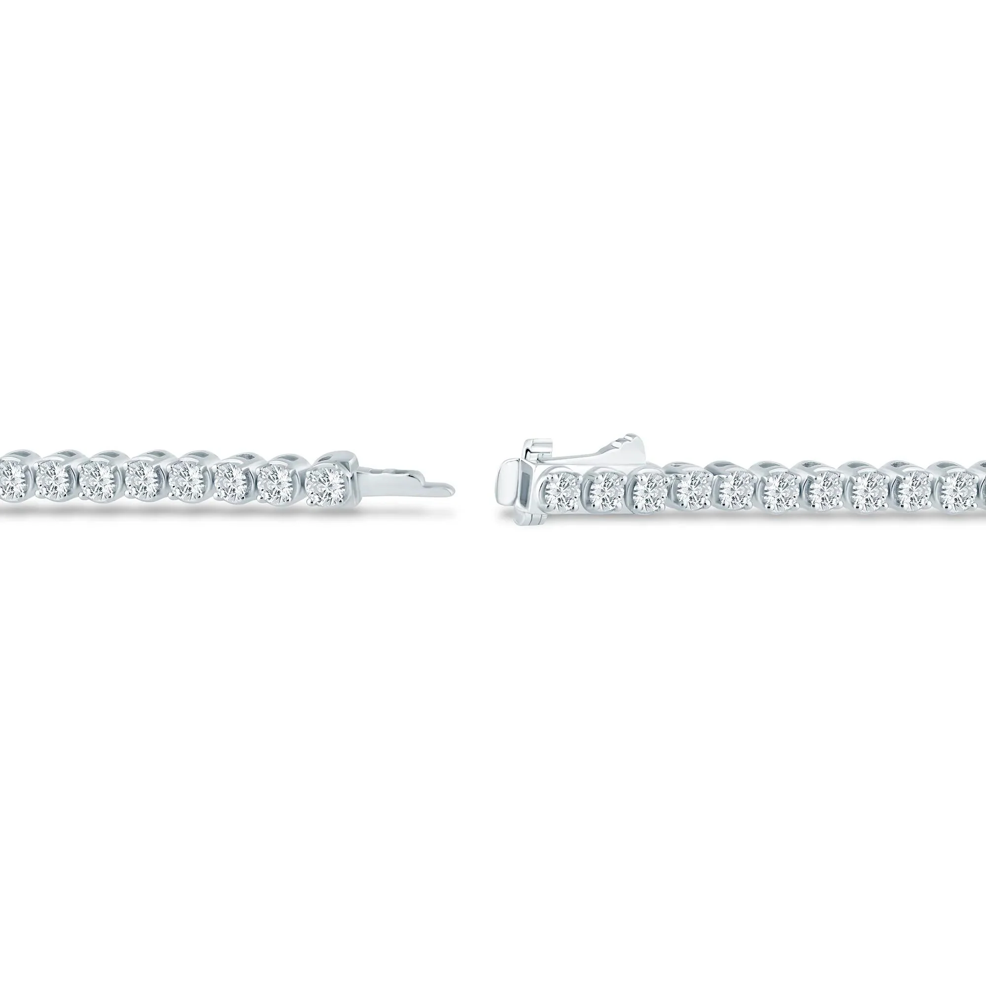 5 CT. Tw. Diamond Tennis Bracelet 10K White Gold Size 3.80mm - Image 2