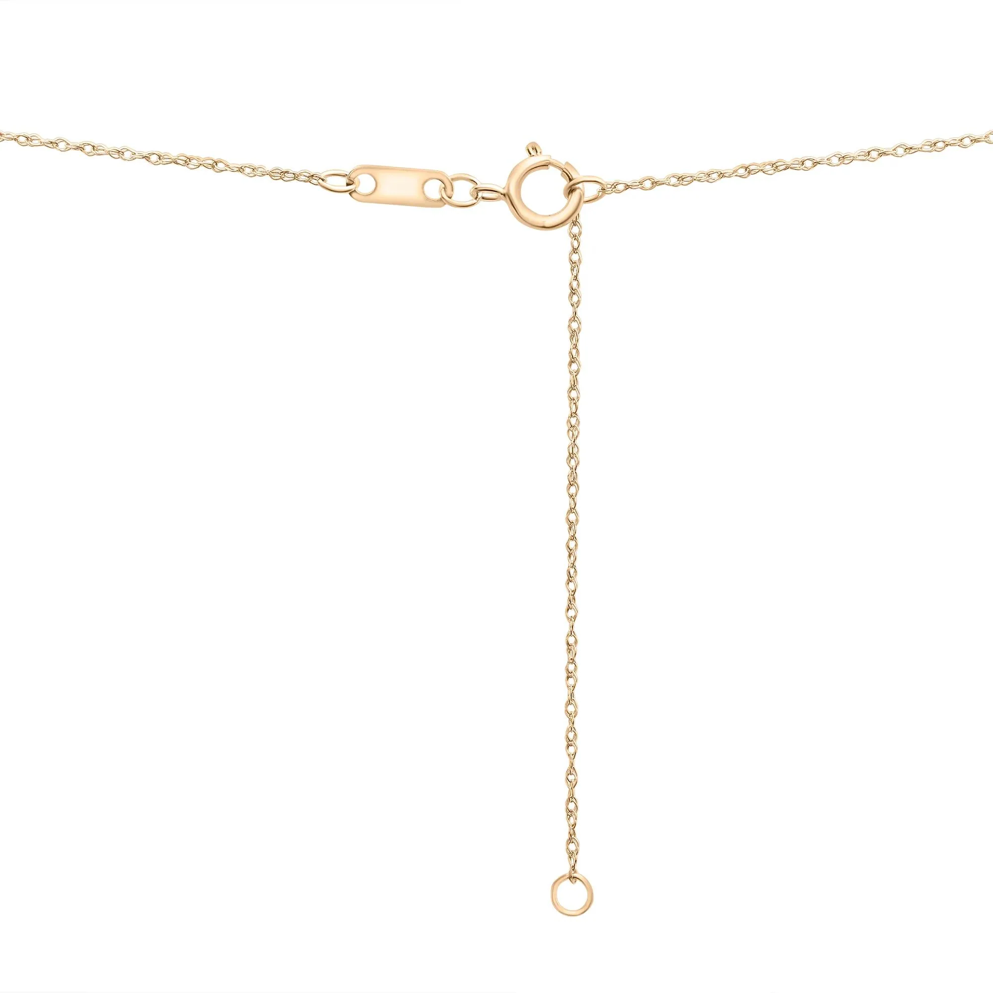 1/7 CT. Tw. Diamond Clover Necklace 10K Yellow Gold Size 18" - Image 4
