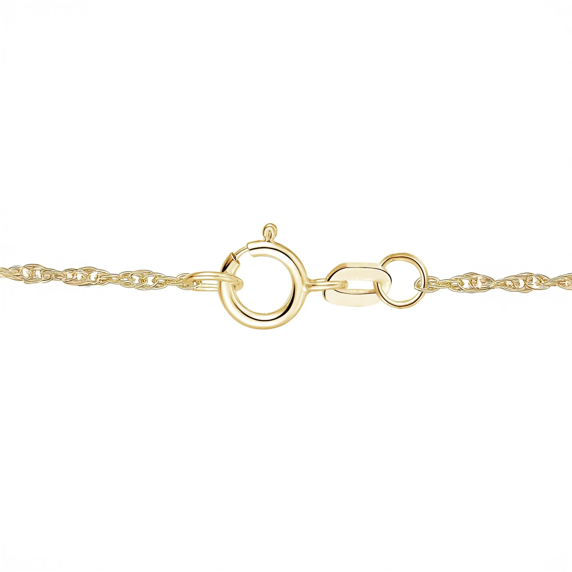 1/8 CT. Tw. Ruby and Diamond Halo Pendant Necklace 10K Yellow Gold Size 18" - Image 2
