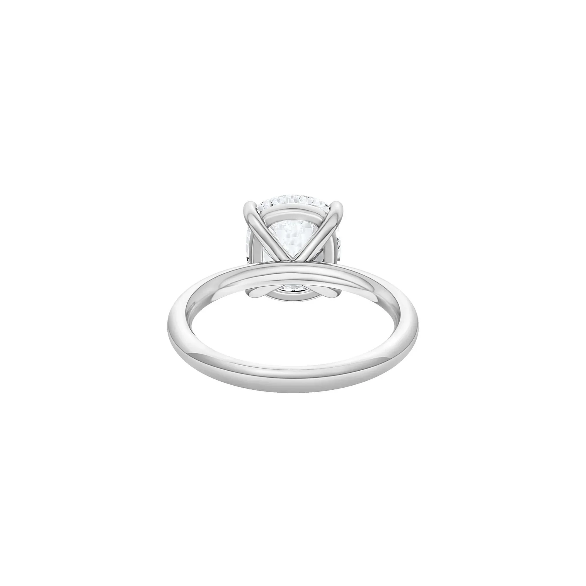 2 CT. Tw. Lab Grown Diamond Elongated Cushion-Cut Engagement Ring 14K White Gold Size 5.5 2mm - Image 4