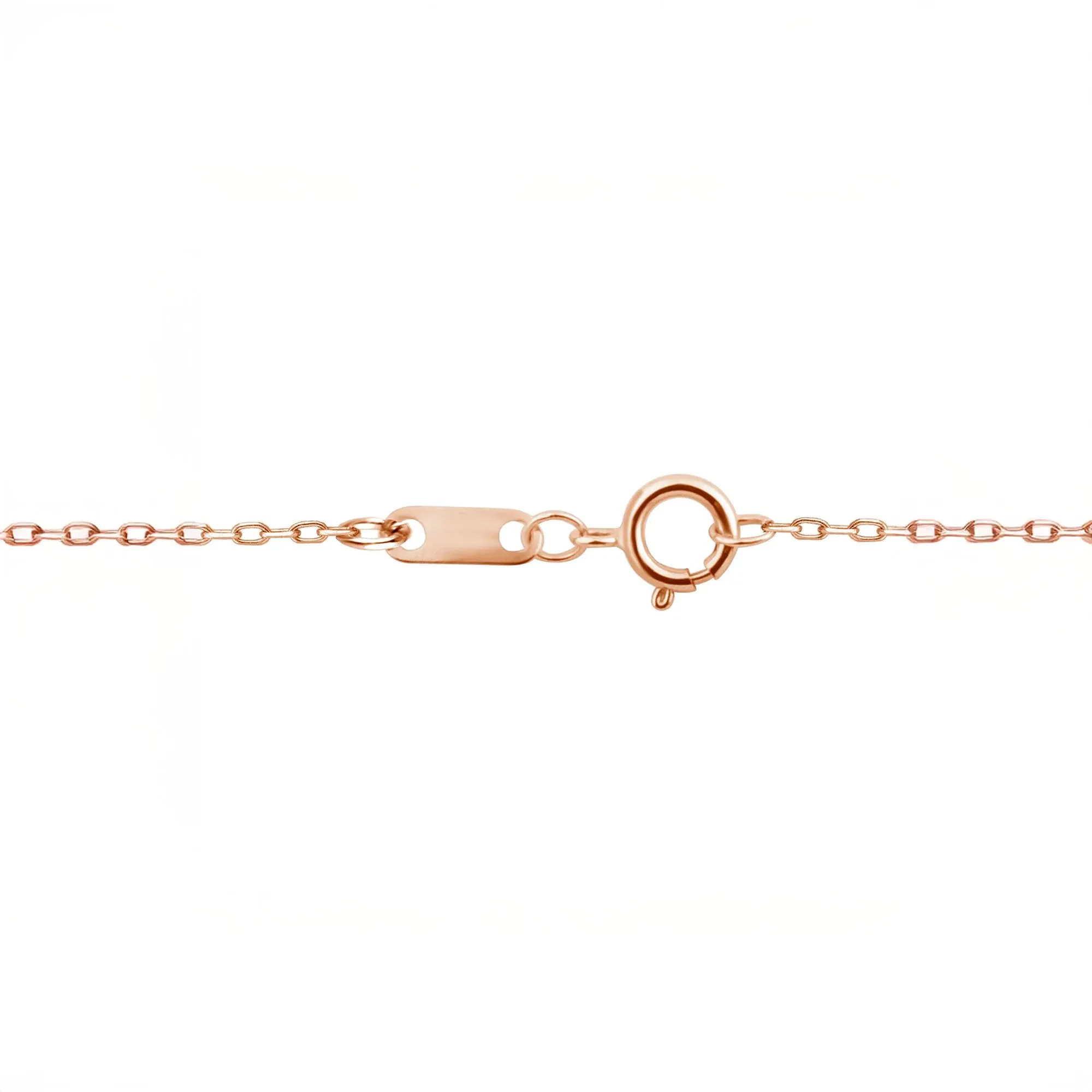 1/2 CT. Tw. Lab Grown Diamond Pear-Shaped and Round Necklace 10K Rose Gold Size 18" - Image 3