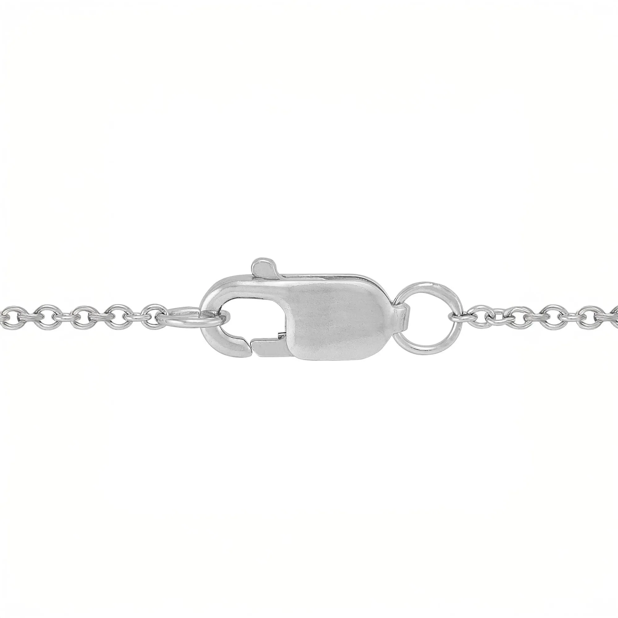 1 CT. Tw. Lab Grown Diamond Cross Pendant Necklace 14K White Gold Size 18" - Image 3
