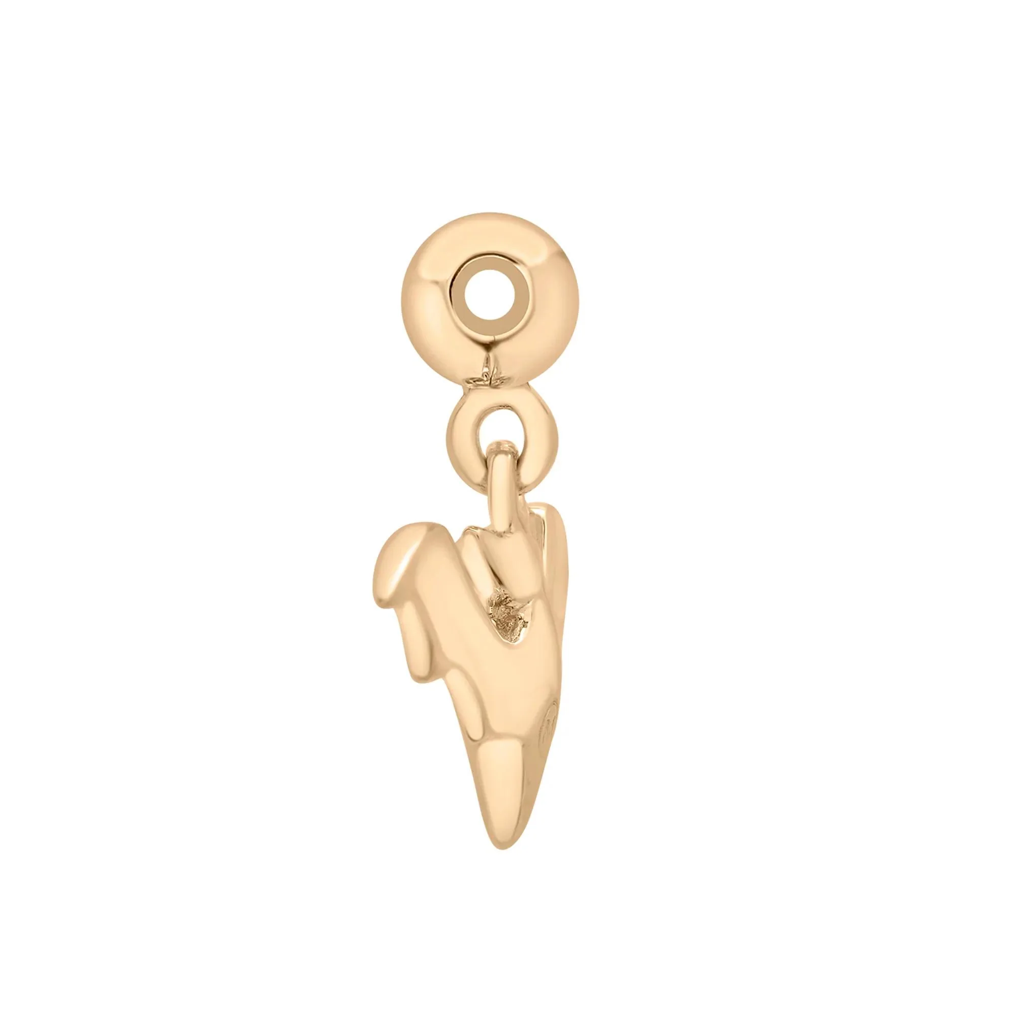 Bat Bead Charm Vermeil Yellow Size 12.50mm - Image 2