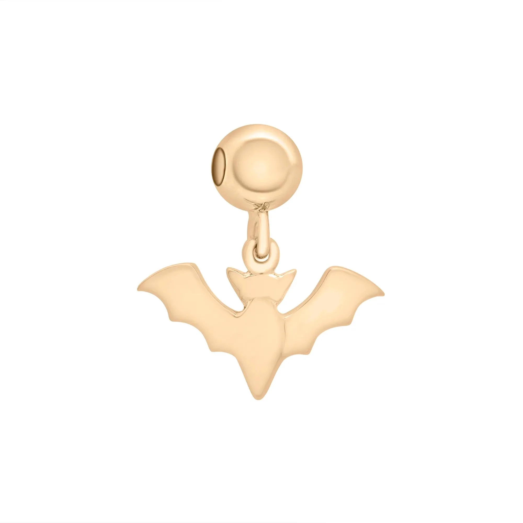 Bat Bead Charm Vermeil Yellow Size 12.50mm - Image 3