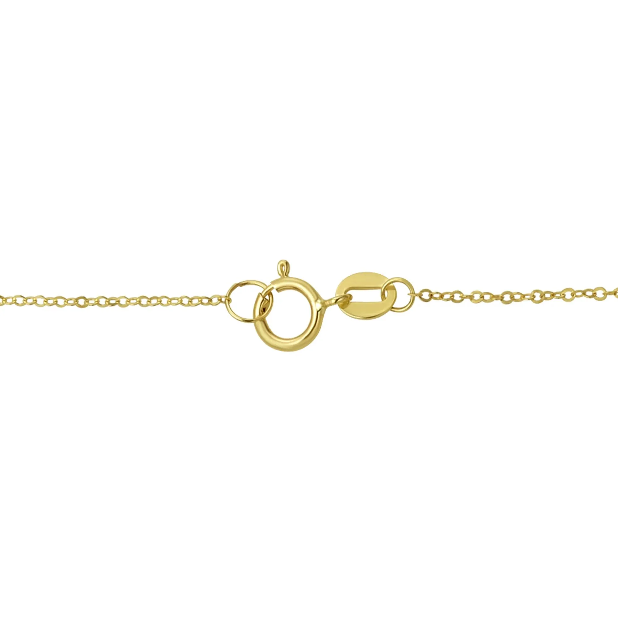 Y Bar Necklace 14K Yellow Gold Size 18" - Image 3