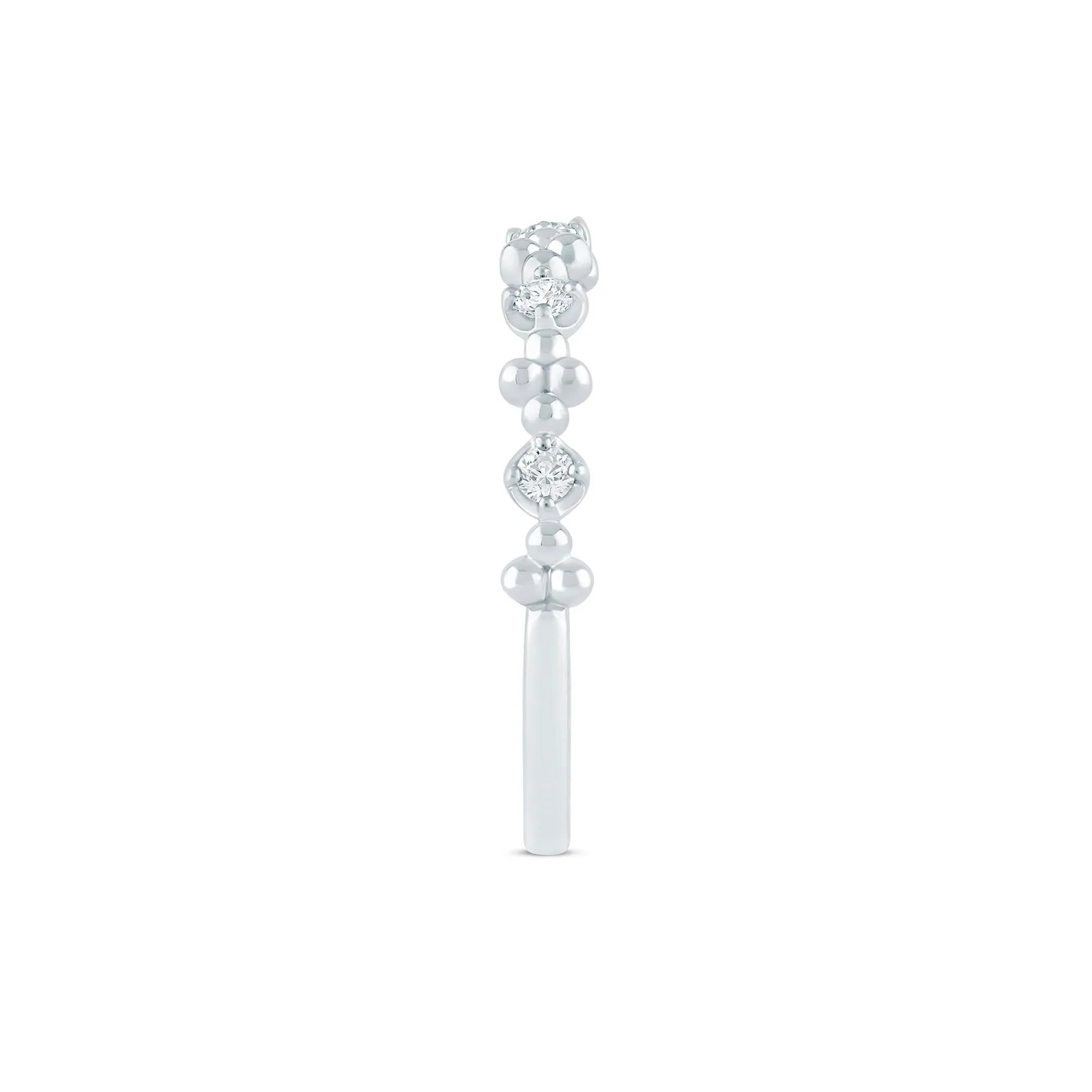1/8 CT. Tw. Lab Grown Diamond Stack Band Ring 10K White Gold Size 5 1.5mm - Image 3