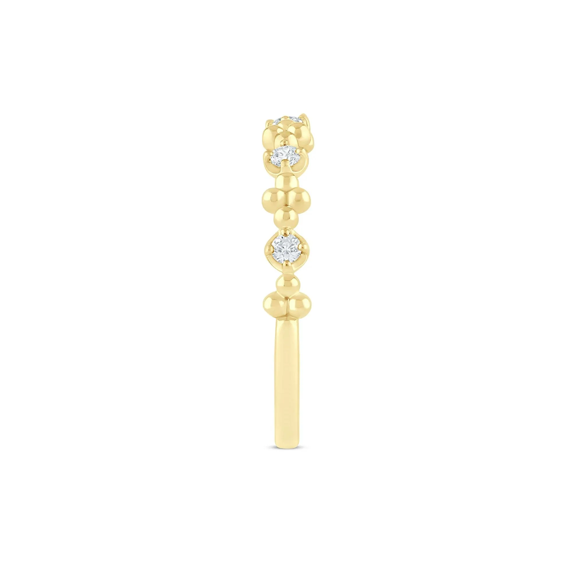 1/8 CT. Tw. Lab Grown Diamond Stack Band Ring 10K Yellow Gold Size 6 1.5mm - Image 3