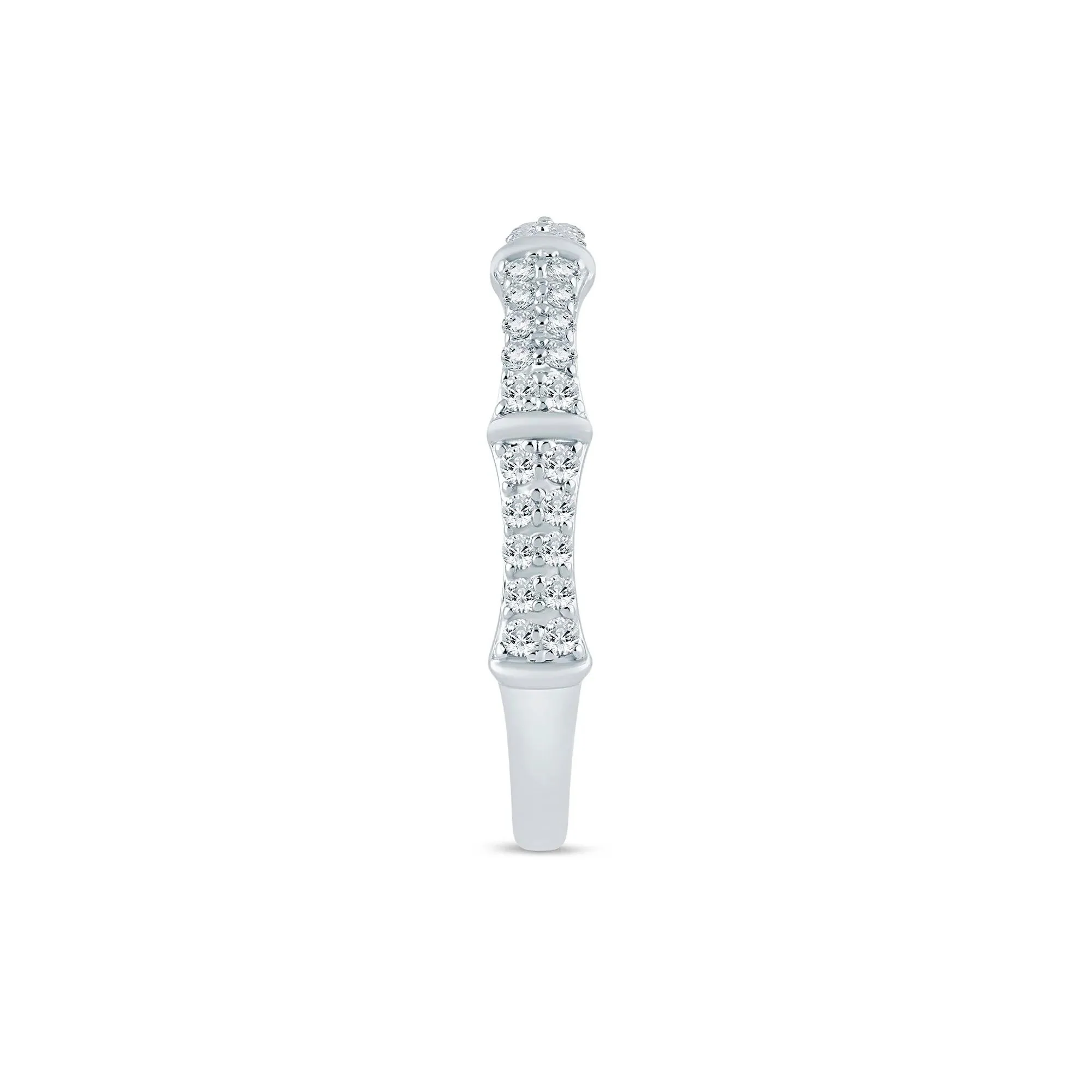 1/3 CT. Tw. Lab Grown Diamond Anniversary Band Ring 14K White Gold Size 7 1.5mm - Image 3