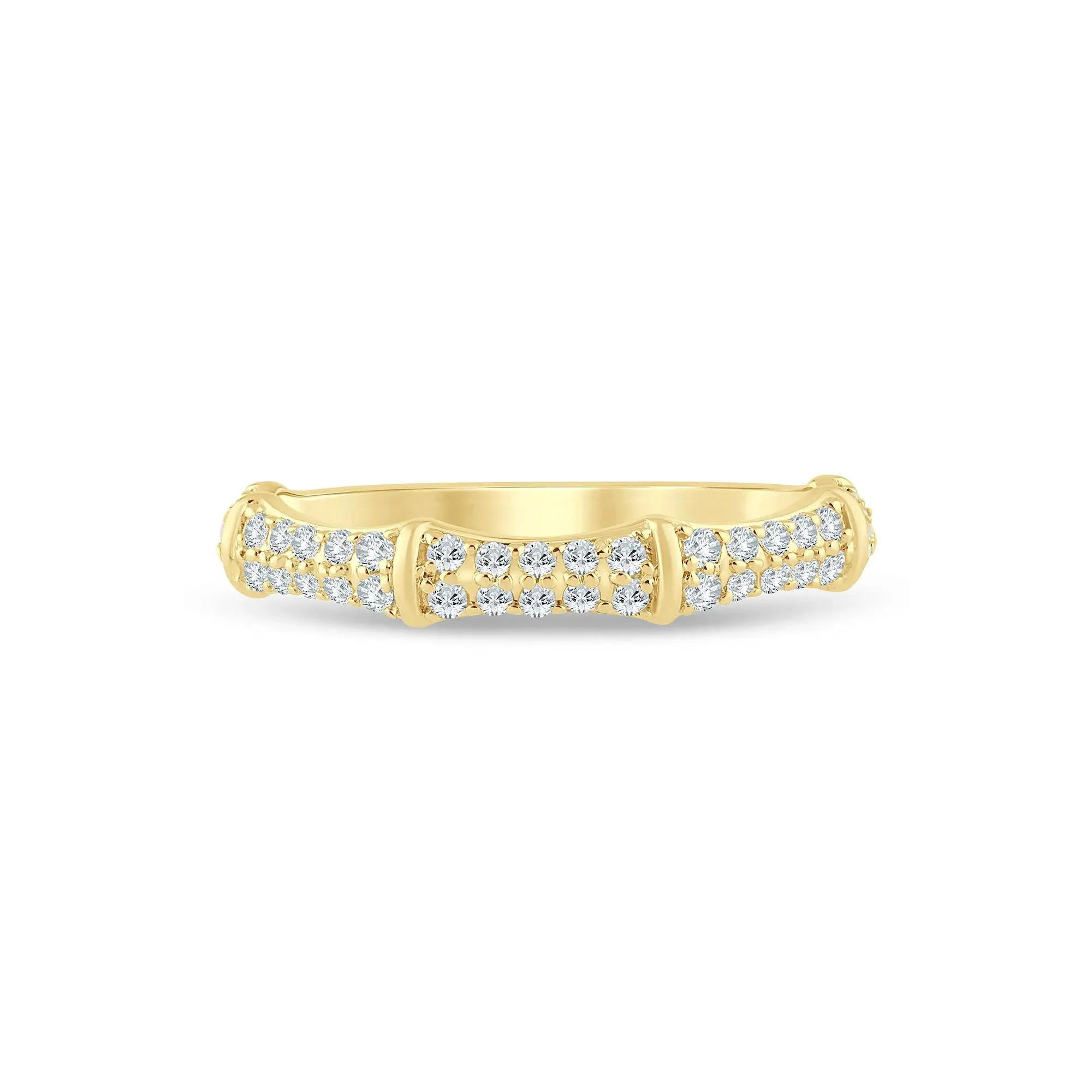1/3 CT. Tw. Lab Grown Diamond Anniversary Band Ring 14K Yellow Gold Size 5.5 1.5mm