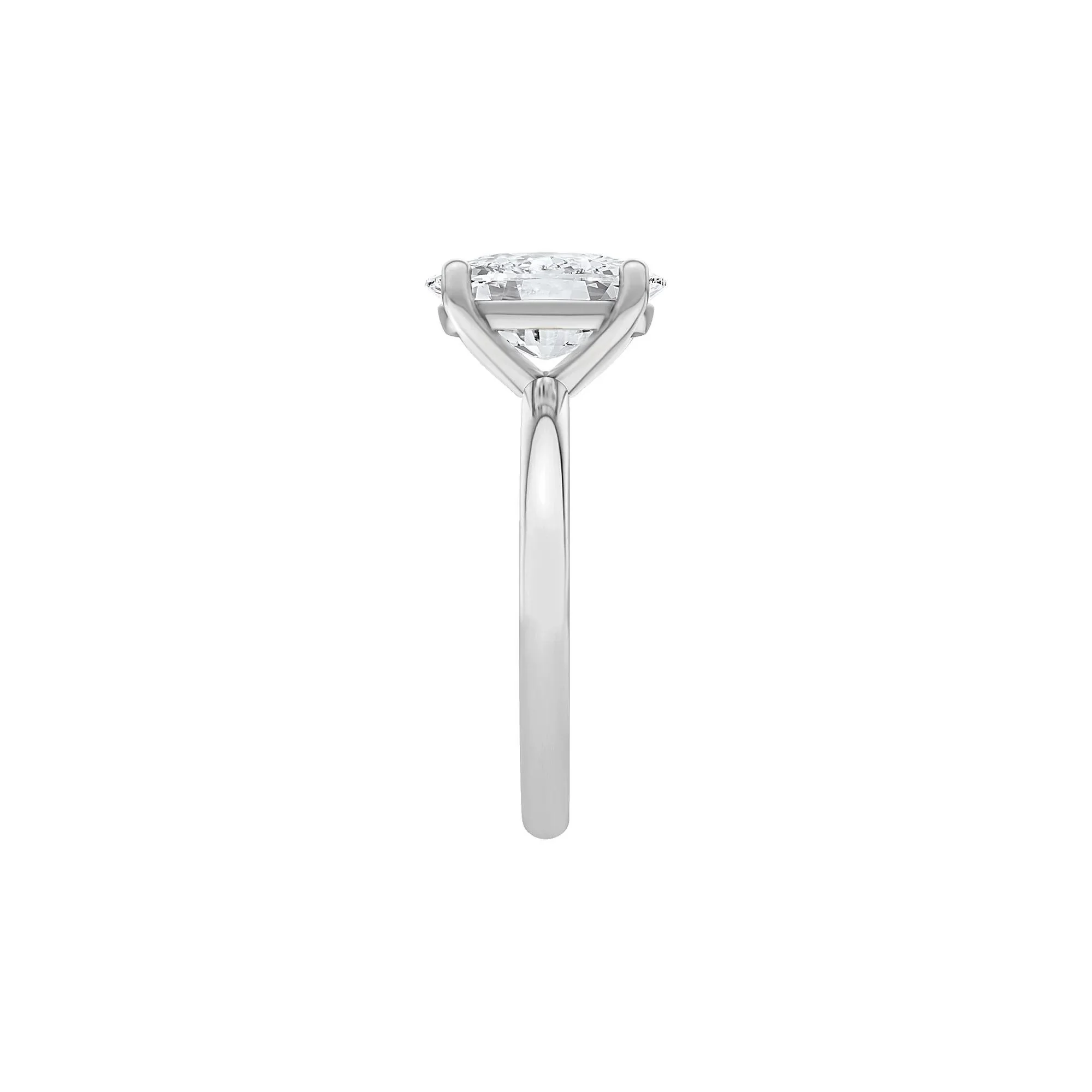 5 CT. Tw. Lab Grown Diamond Elongated Cushion-Cut Engagement Ring Platinum White Size 9 2mm - Image 3