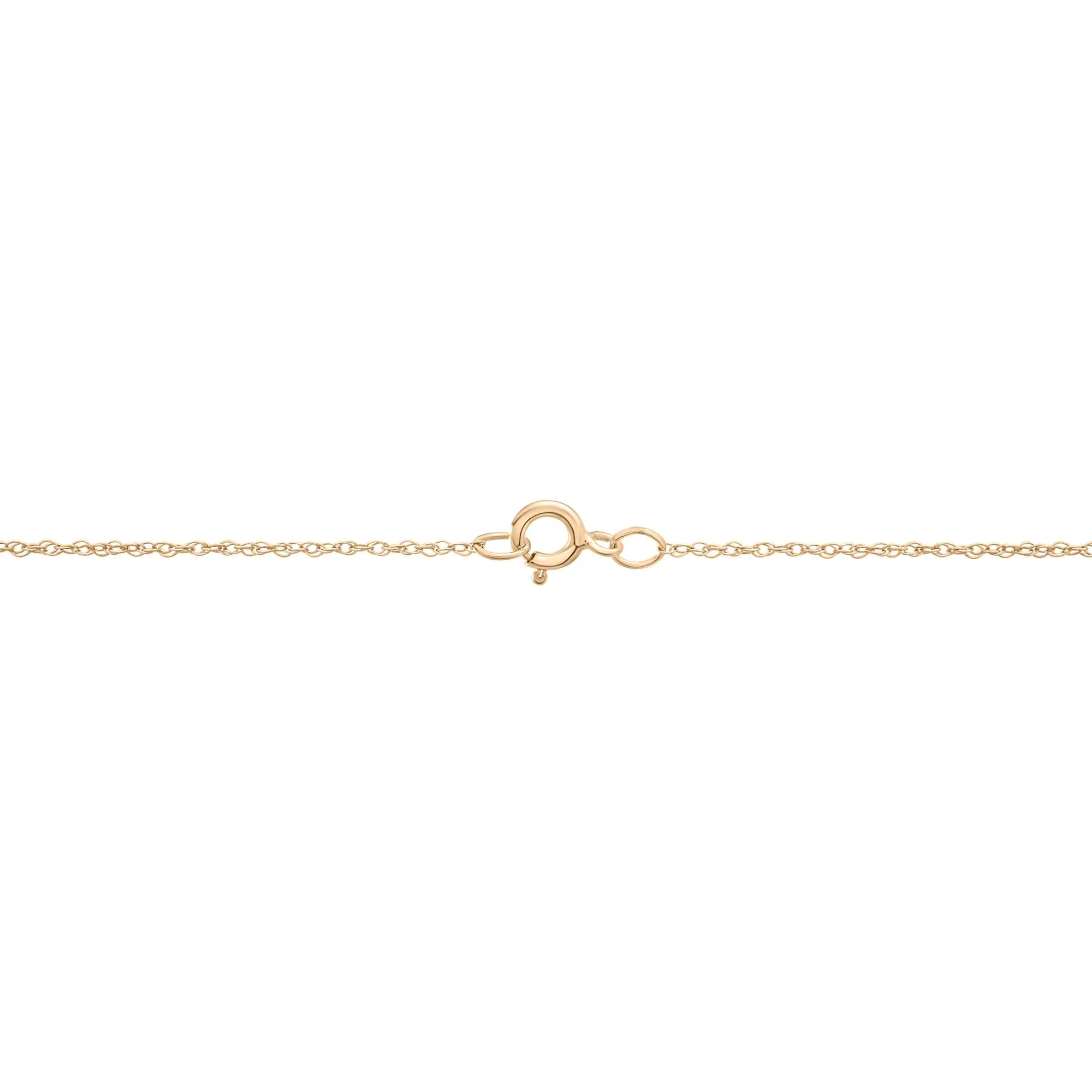 1/4 CT. Tw. London Blue Topaz and Diamond Halo Pendant Necklace 10K Yellow Gold Size 18" - Image 4