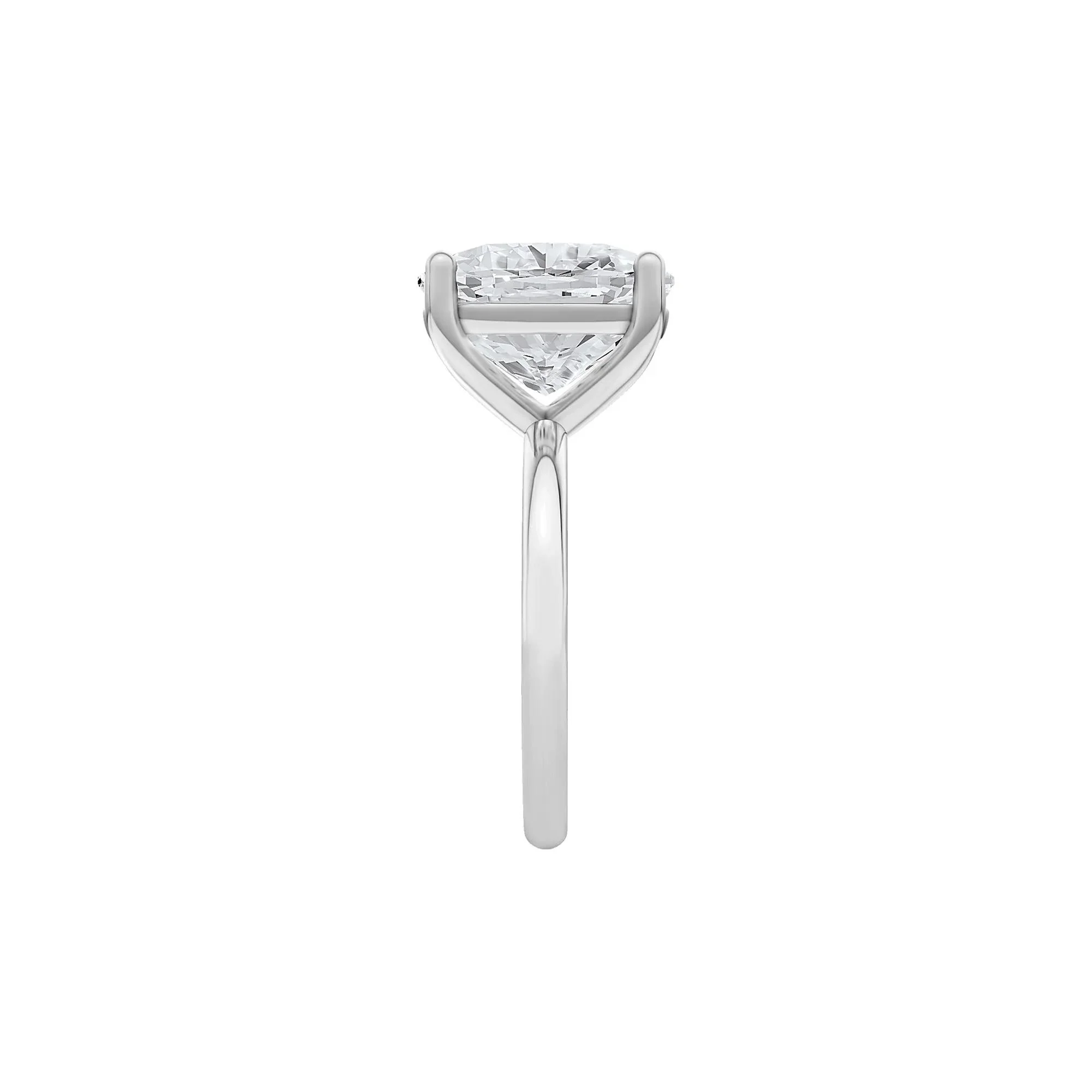 6 CT. Tw. Lab Grown Diamond Elongated Cushion-Cut Engagement Ring Platinum White Size 7.5 2mm - Image 3