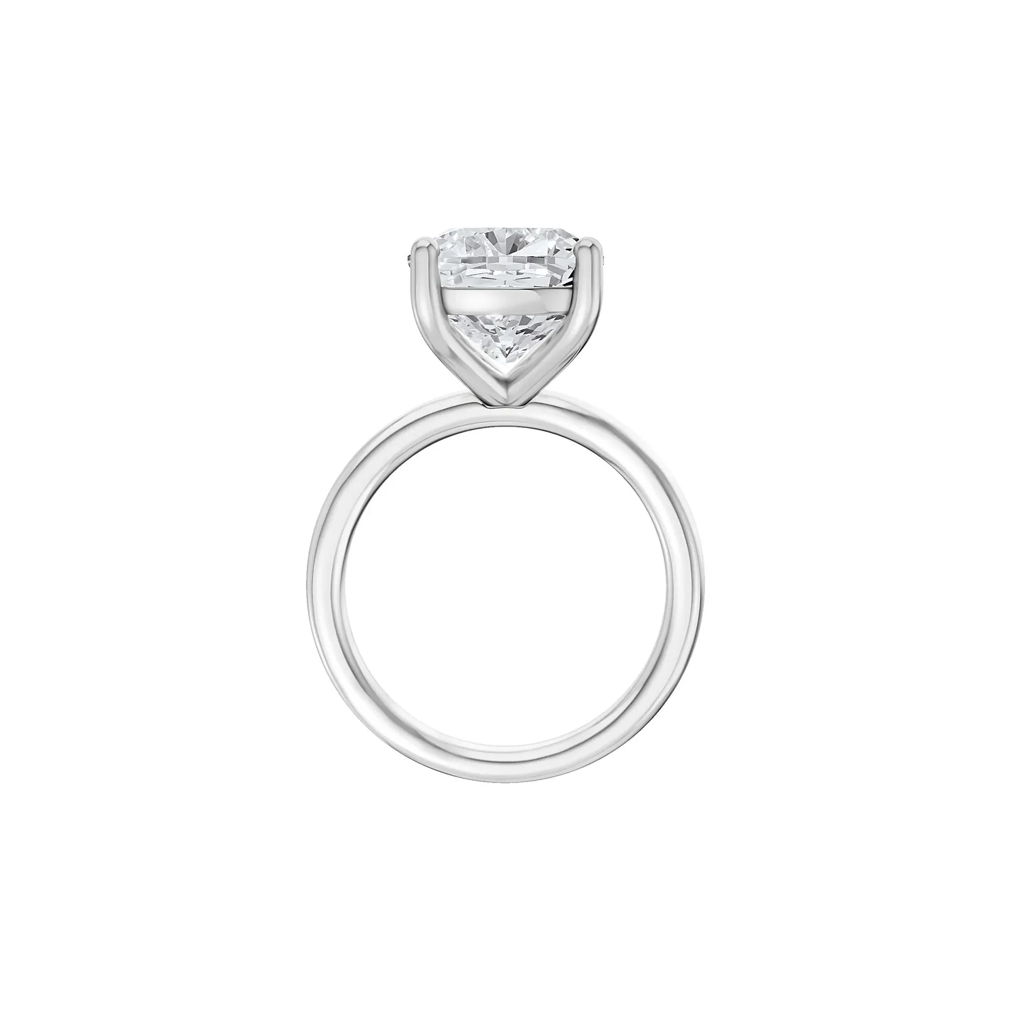 6 CT. Tw. Lab Grown Diamond Elongated Cushion-Cut Engagement Ring Platinum White Size 9 2mm - Image 2
