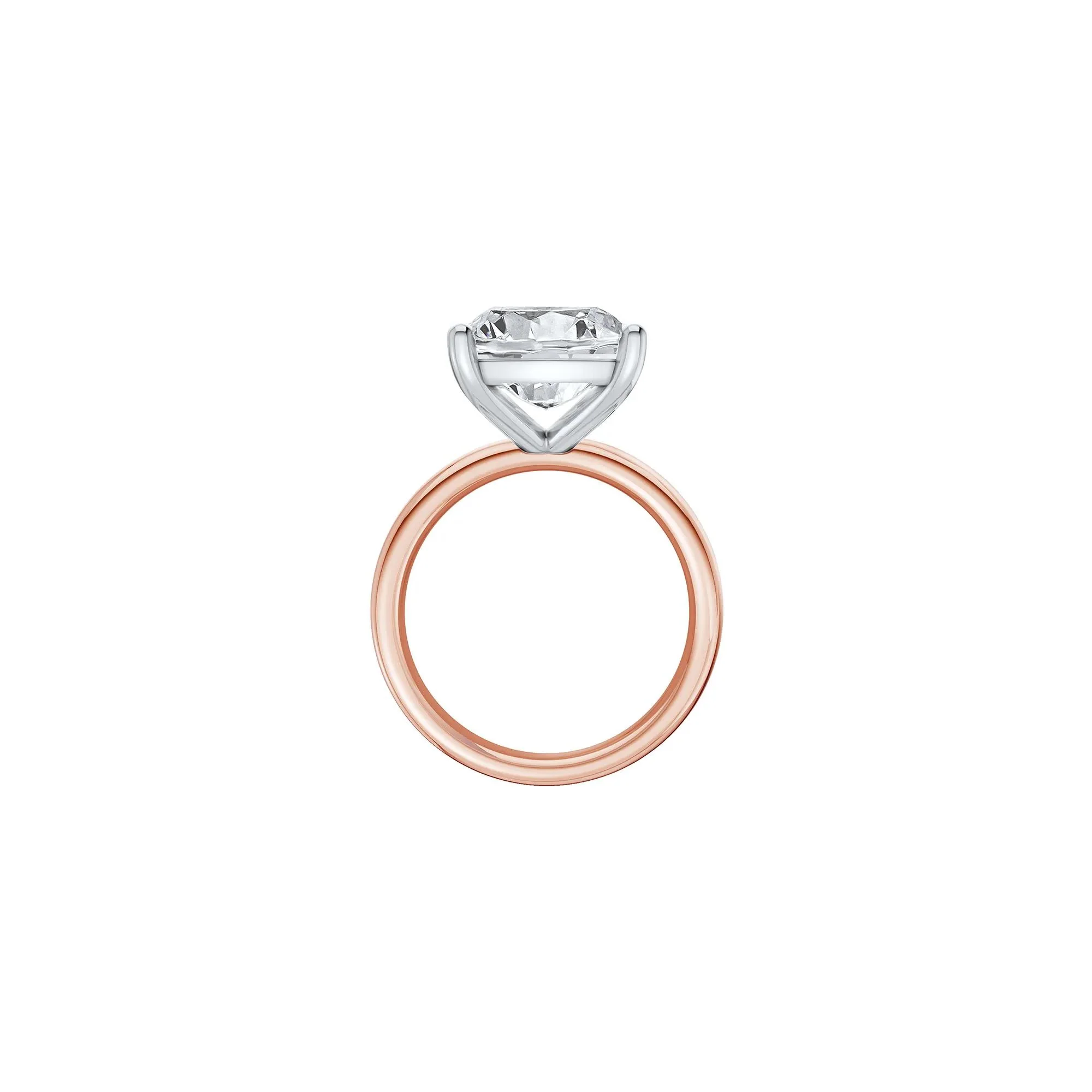 7 CT. Tw. Lab Grown Diamond Elongated Cushion-Cut Engagement Ring 14K Rose and White Gold Size 10.5 2mm - Image 2