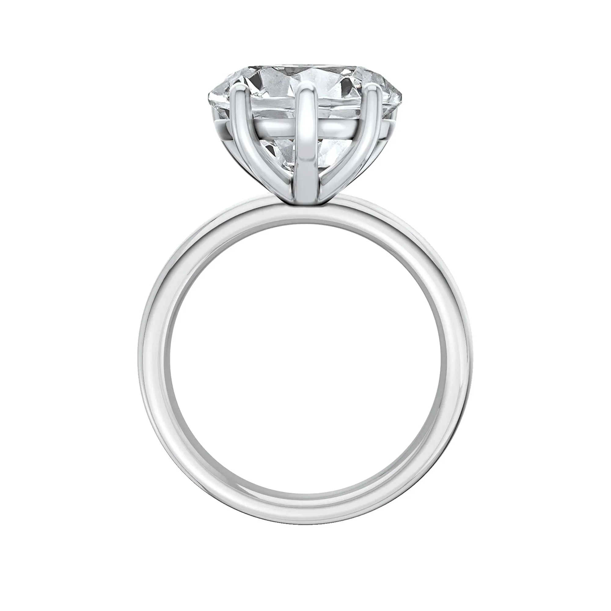 Lab Grown Diamond Heart-Shaped Solitaire Ring Platinum (5 CT.) White Size 8.5 2mm - Image 2