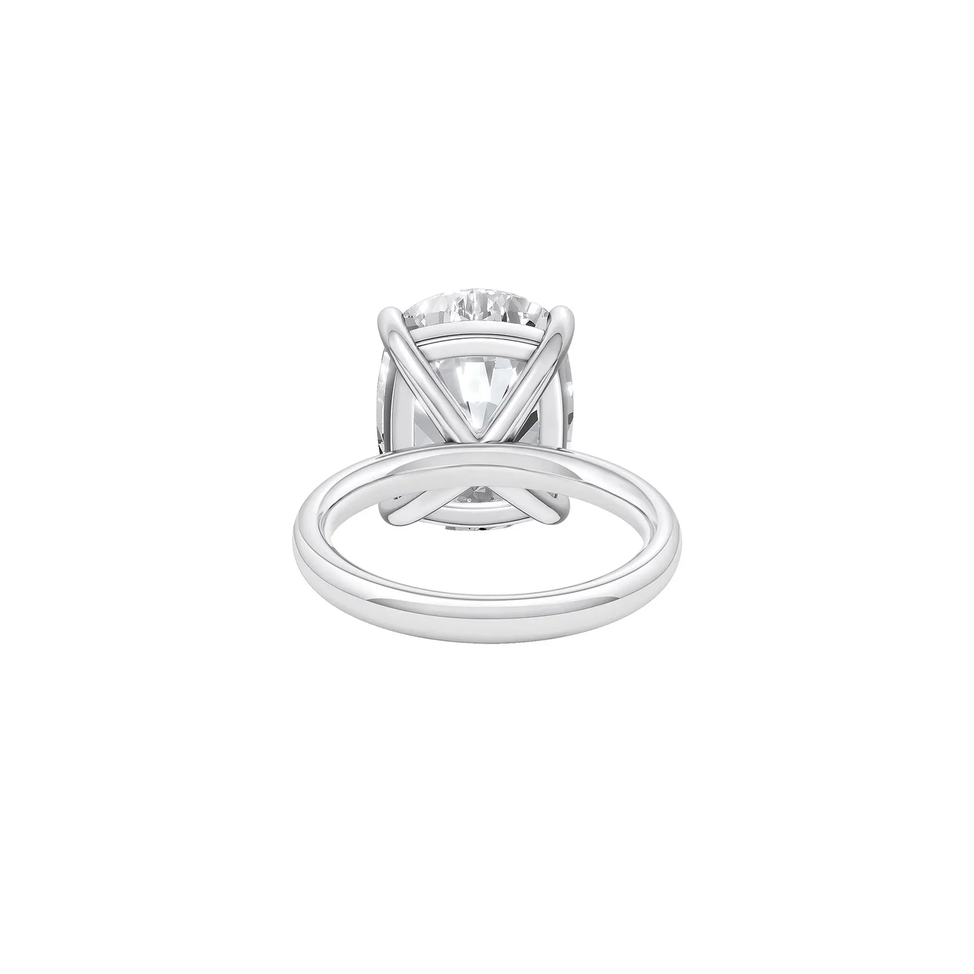 8 CT. Tw. Lab Grown Diamond Elongated Cushion-Cut Engagement Ring 14K White Gold Size 11.5 2mm - Image 4