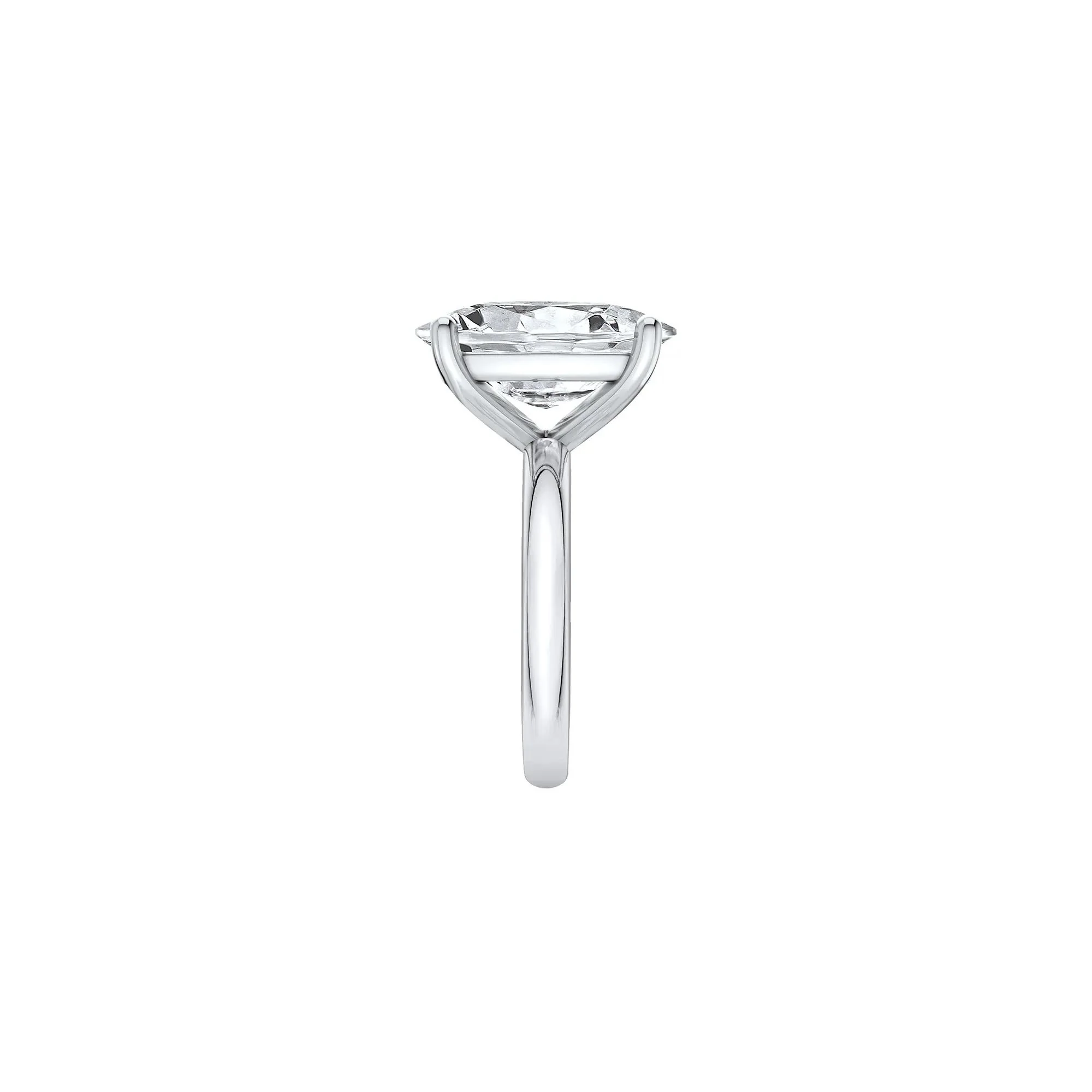 8 CT. Tw. Lab Grown Diamond Elongated Cushion-Cut Engagement Ring Platinum White Size 11.5 2mm - Image 3