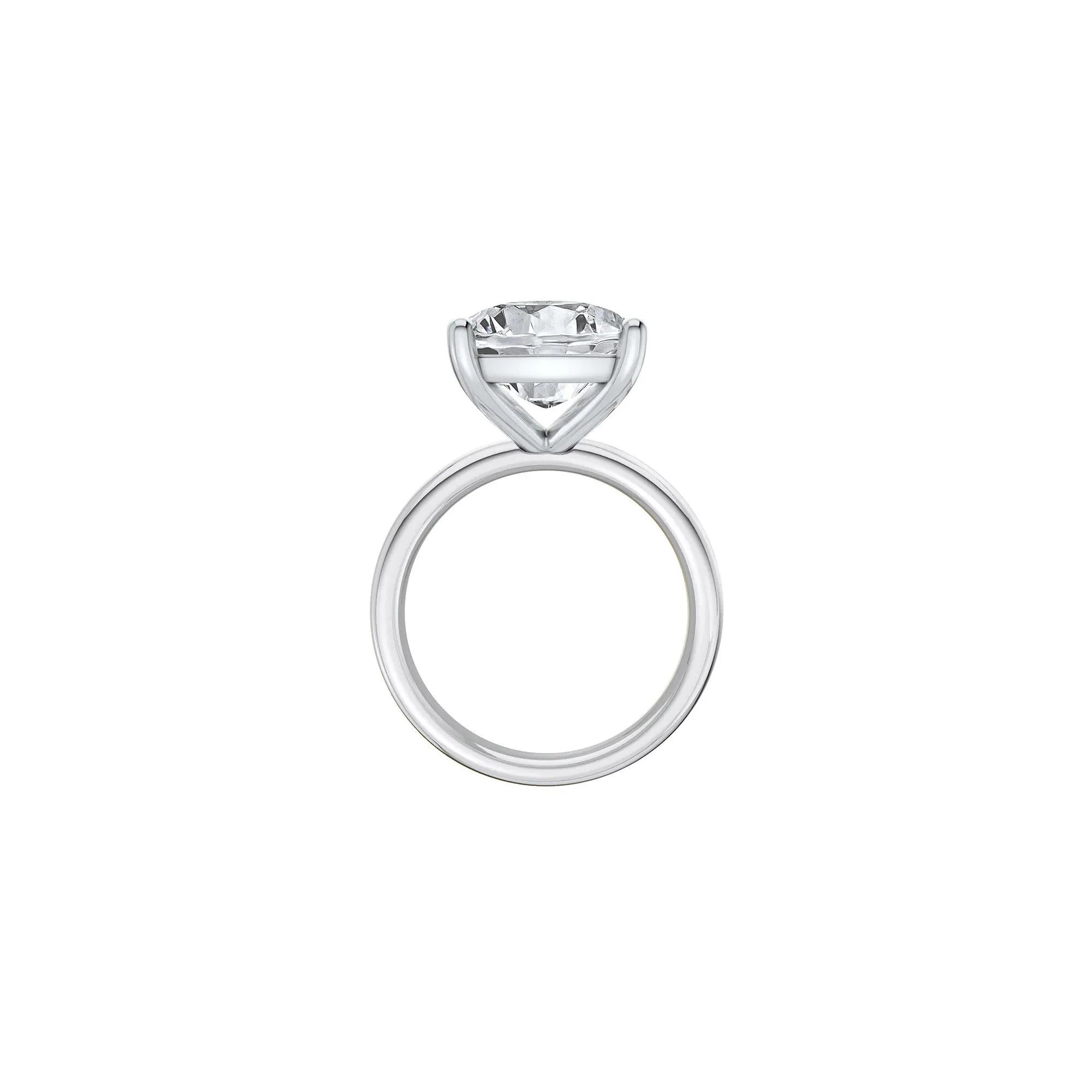 8 CT. Tw. Lab Grown Diamond Elongated Cushion-Cut Engagement Ring Platinum White Size 12 2mm - Image 2