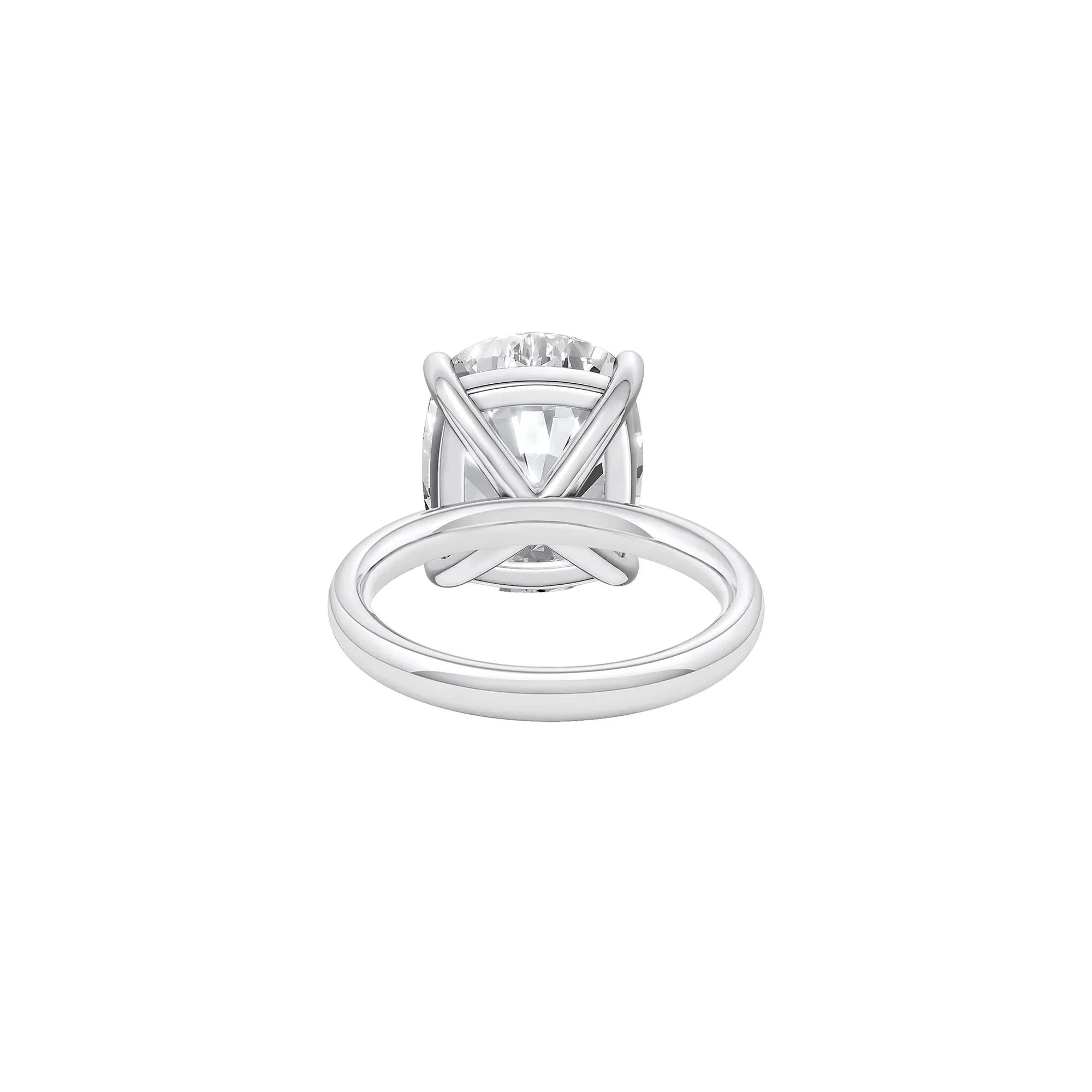 7 CT. Tw. Lab Grown Diamond Elongated Cushion-Cut Engagement Ring 14K White Gold Size 4 2mm - Image 4