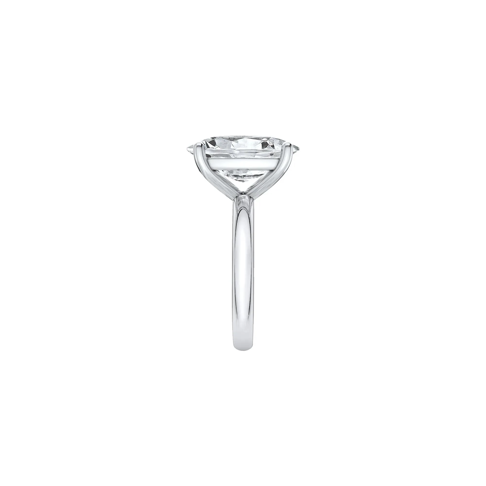 7 CT. Tw. Lab Grown Diamond Elongated Cushion-Cut Engagement Ring 14K White Gold Size 5.5 2mm - Image 3