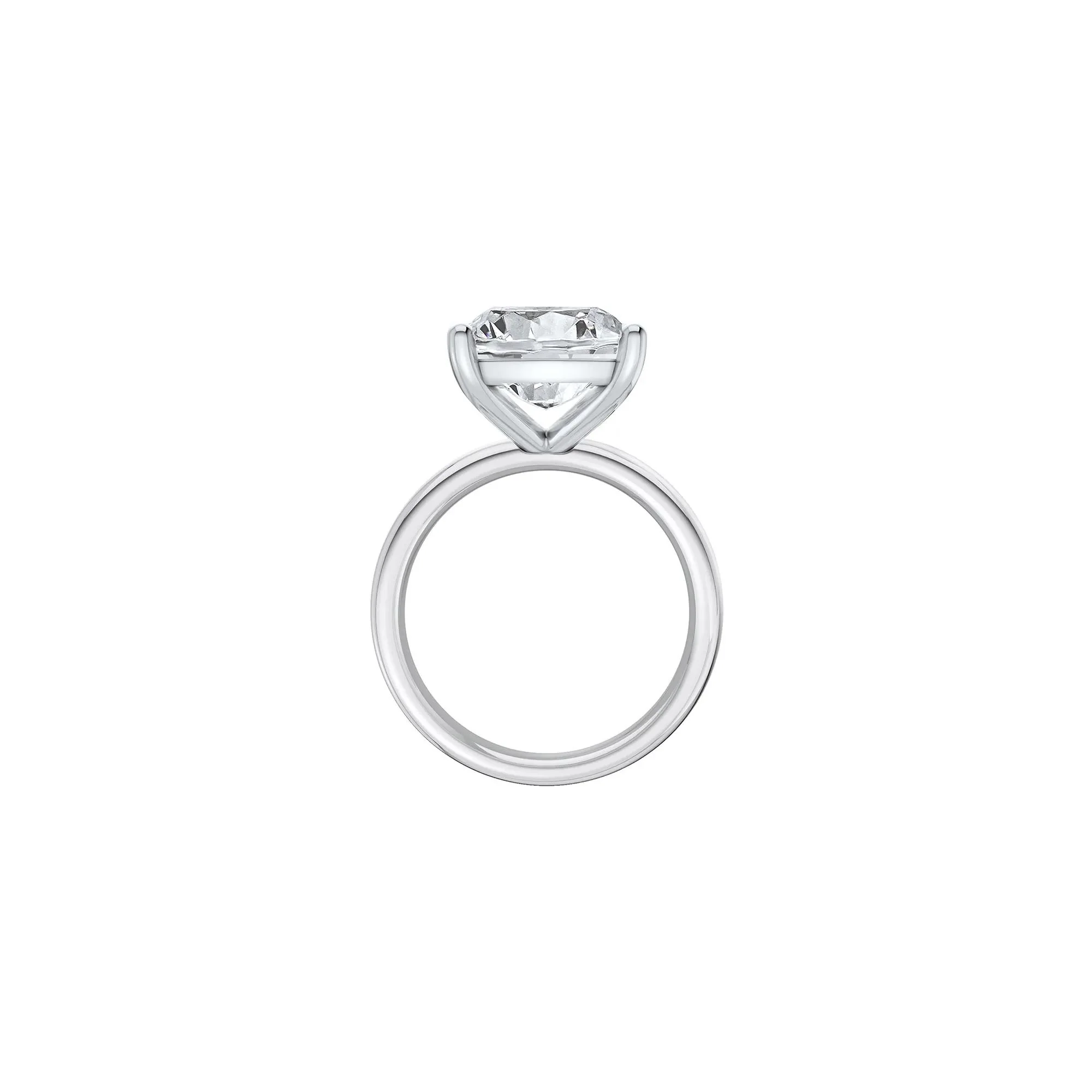 7 CT. Tw. Lab Grown Diamond Elongated Cushion-Cut Engagement Ring 14K White Gold Size 7 2mm - Image 2