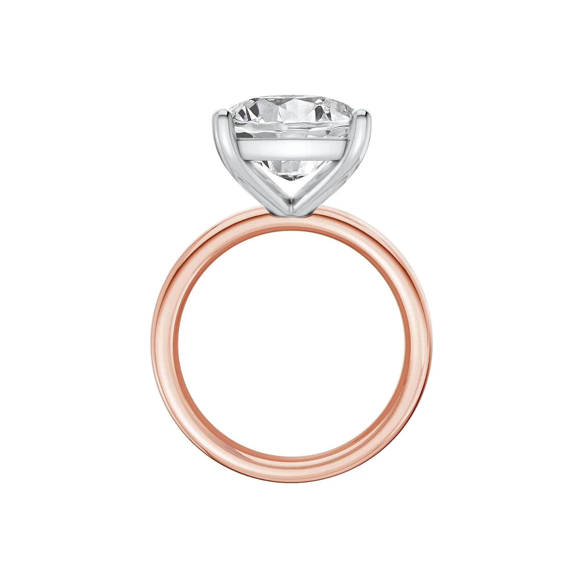 8 CT. Tw. Lab Grown Diamond Elongated Cushion-Cut Engagement Ring 14K Rose and White Gold Size 10.5 2mm - Image 2