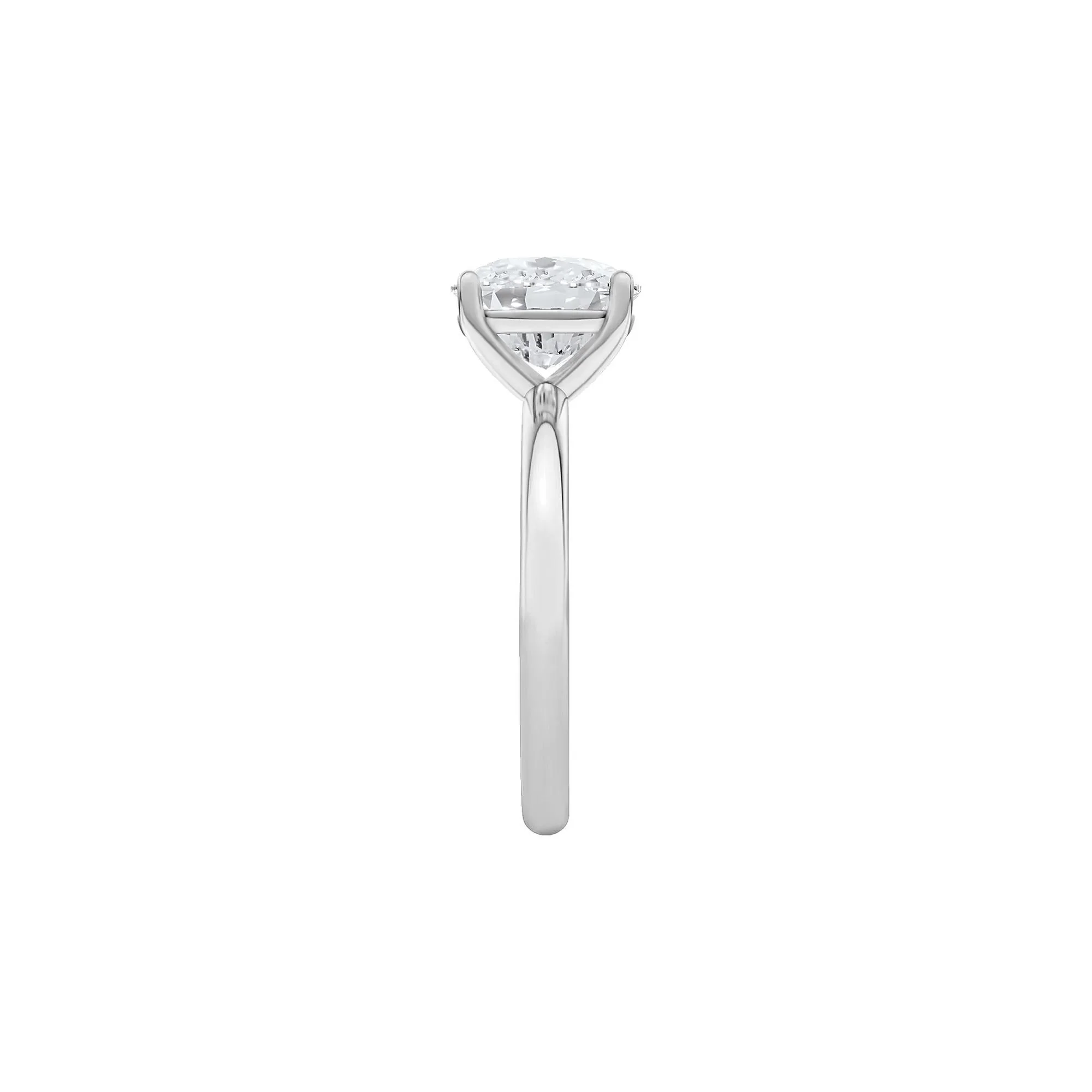 2 CT. Tw. Lab Grown Diamond Elongated Cushion-Cut Engagement Ring Platinum White Size 12 2mm - Image 3
