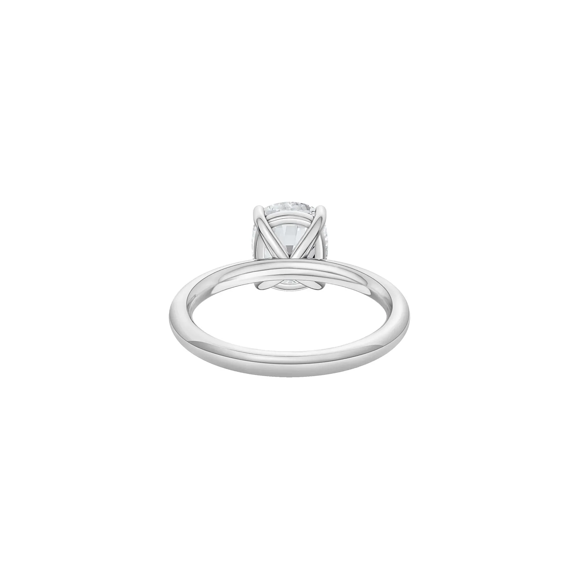 2 CT. Tw. Lab Grown Diamond Elongated Cushion-Cut Engagement Ring Platinum White Size 4 2mm - Image 4