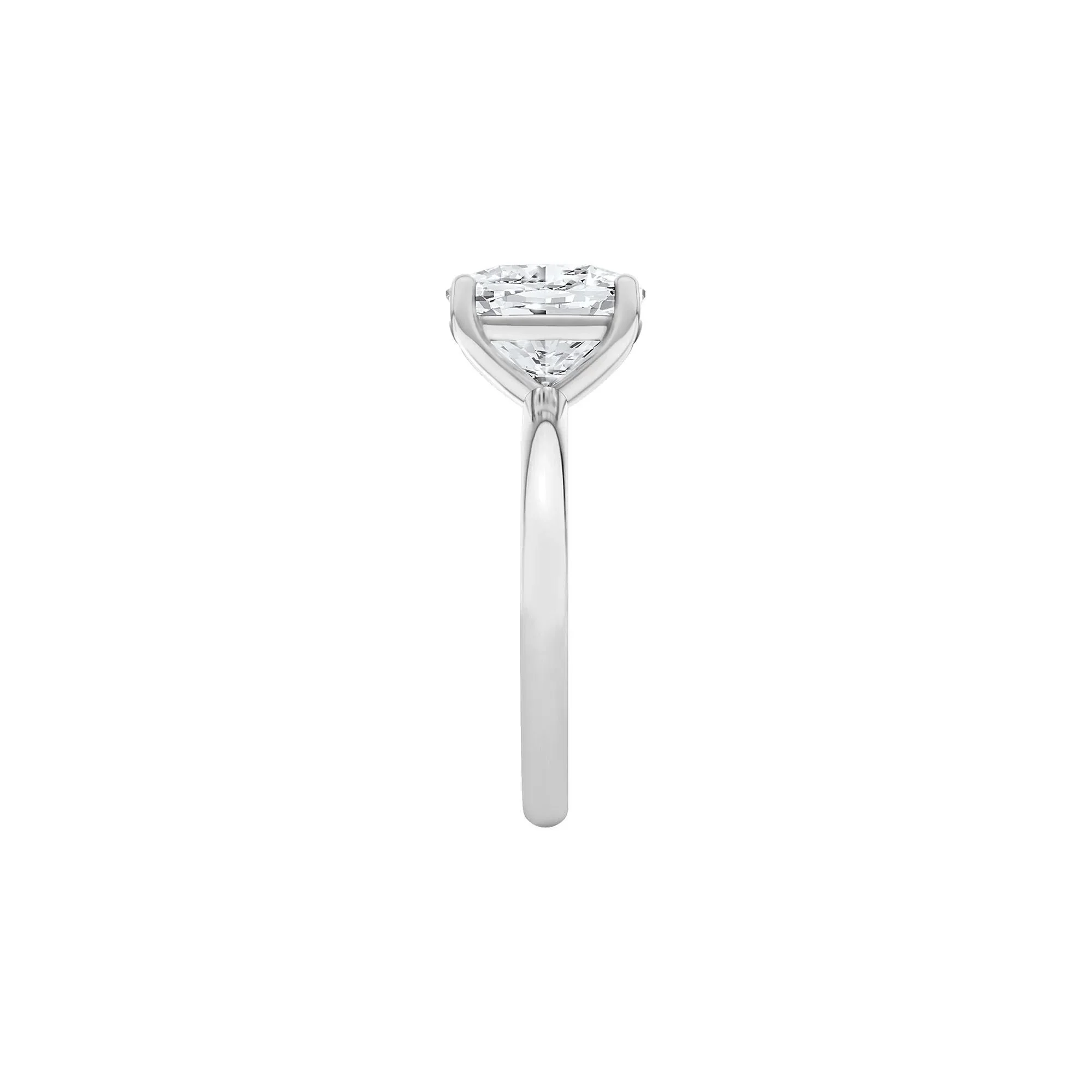 3 CT. Tw. Lab Grown Diamond Elongated Cushion Solitaire Engagement Ring Platinum White Size 11.5 2mm - Image 3