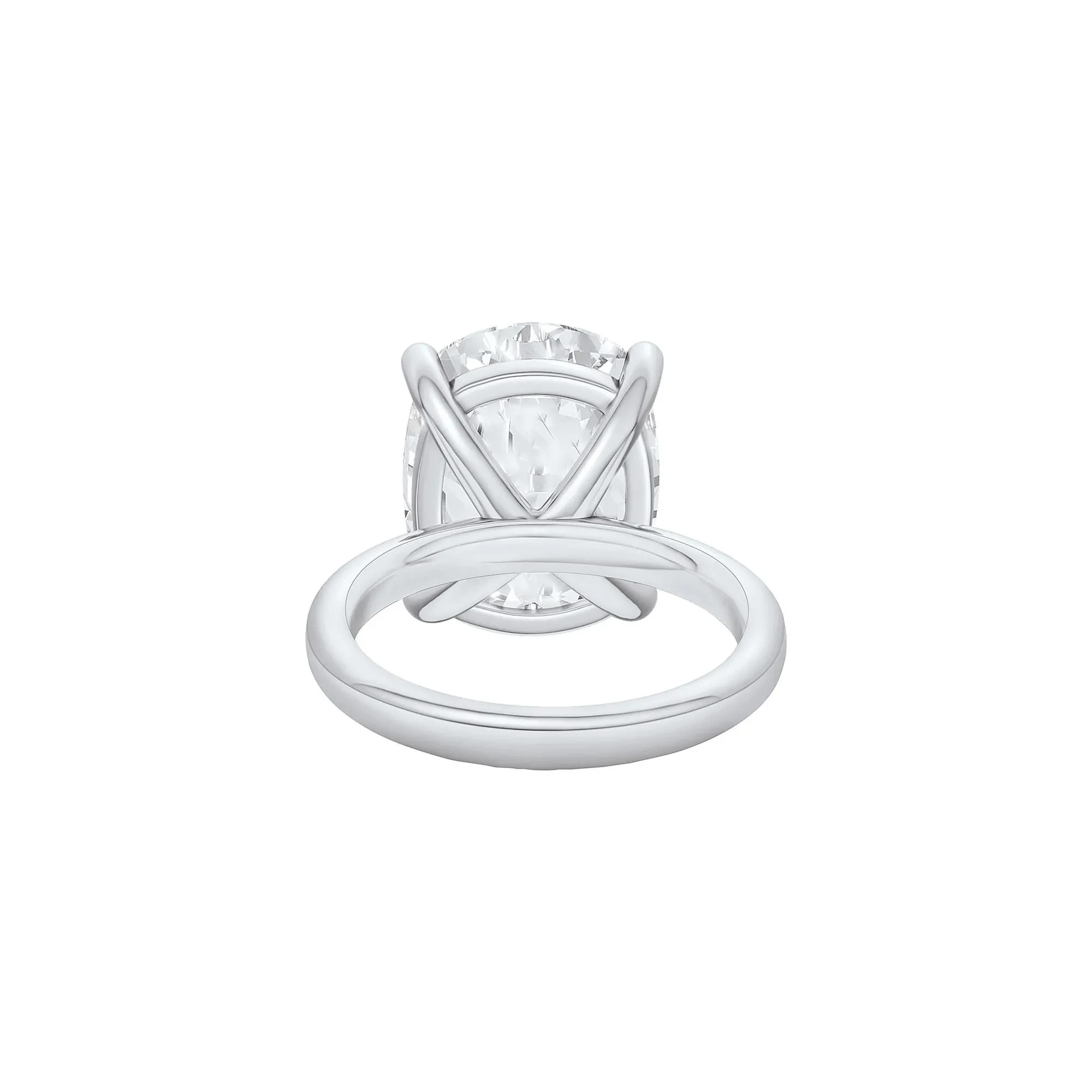 10 CT. Tw. Lab Grown Diamond Elongated Cushion-Cut Engagement Ring Platinum White Size 4 2mm - Image 4