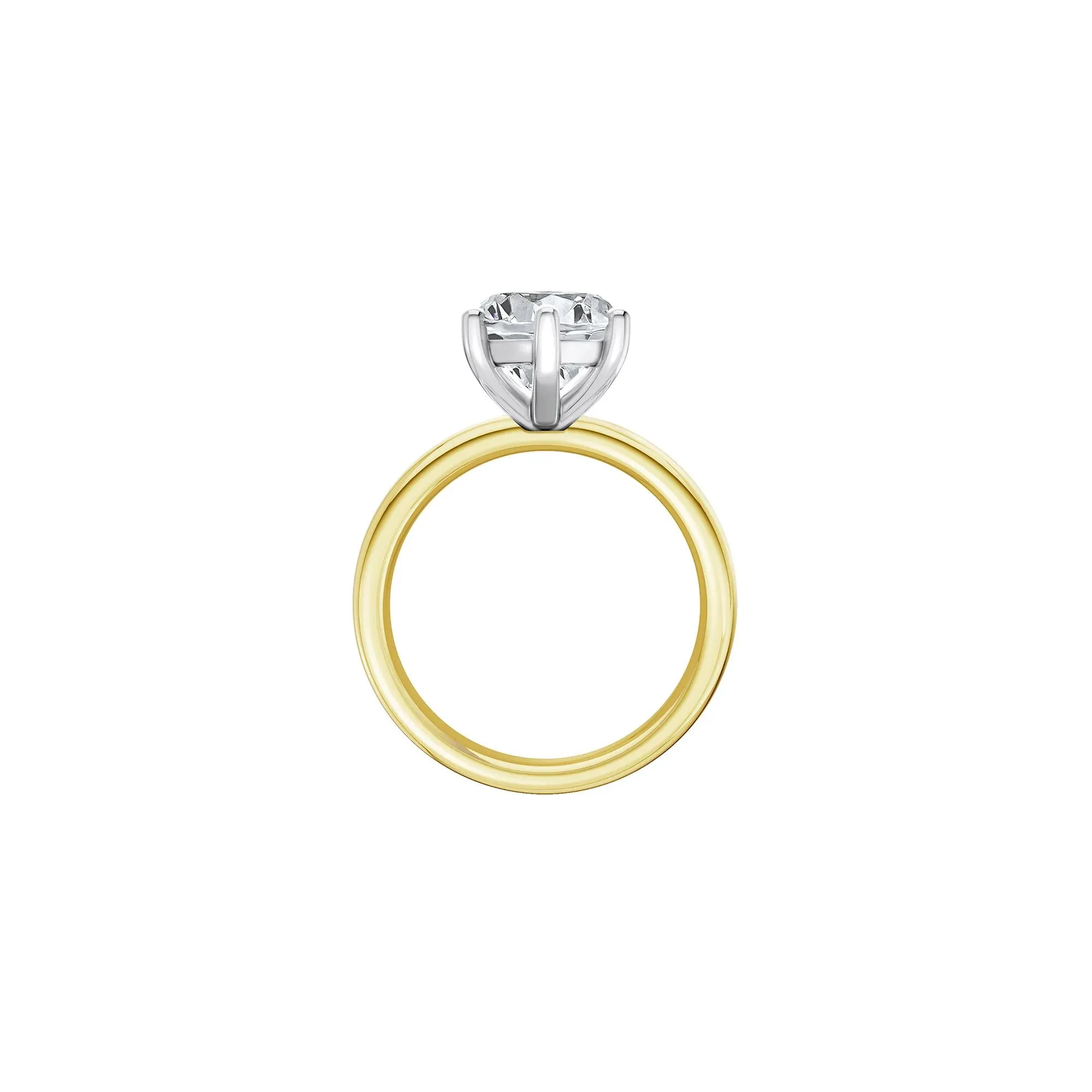 Lab Grown Diamond Marquise Solitaire Engagement Ring 14K Yellow & White Gold (5 CT.) Size 7 2mm - Image 2