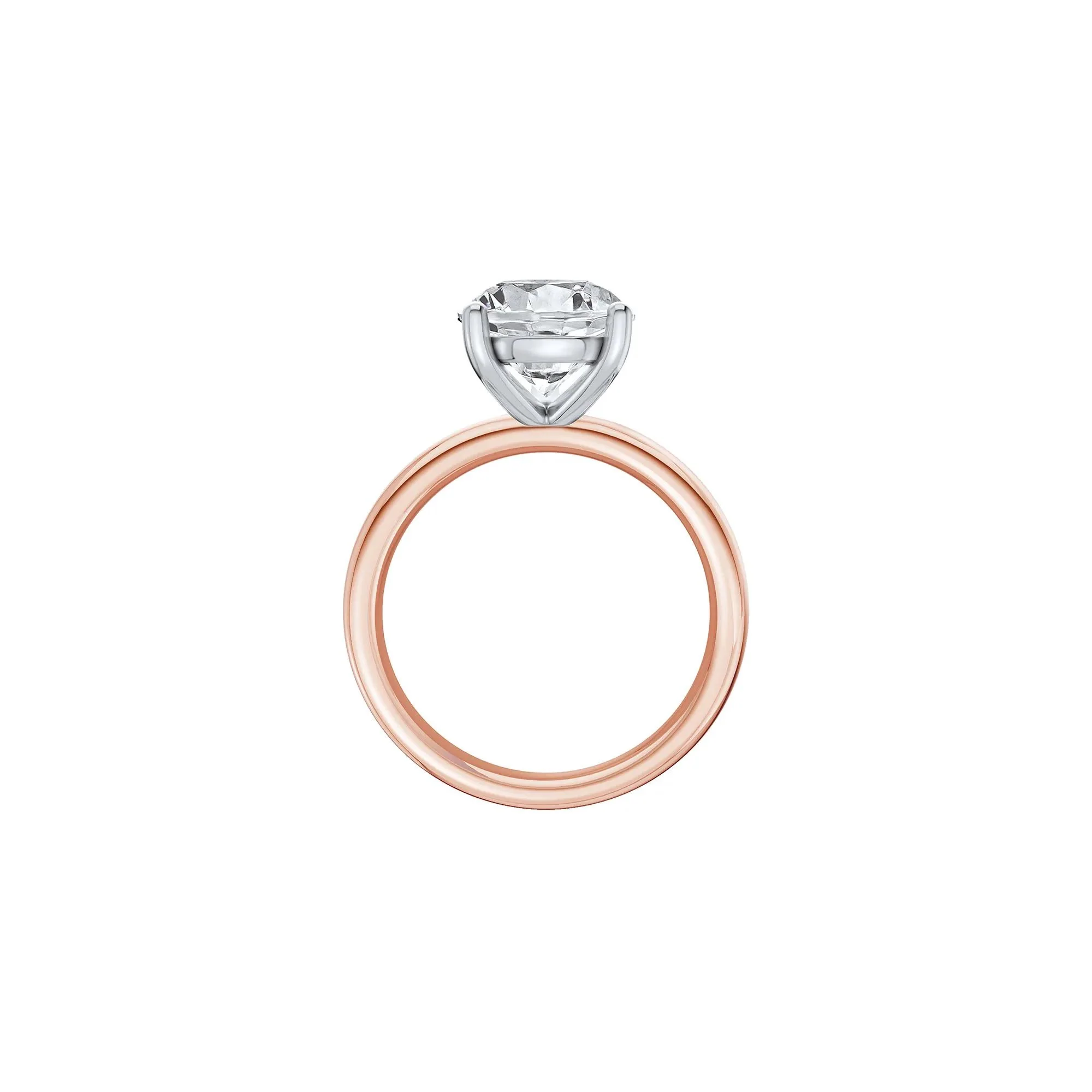 Lab Grown Diamond Pear-Shaped Solitaire Ring Rose Size 8 2mm - Image 2