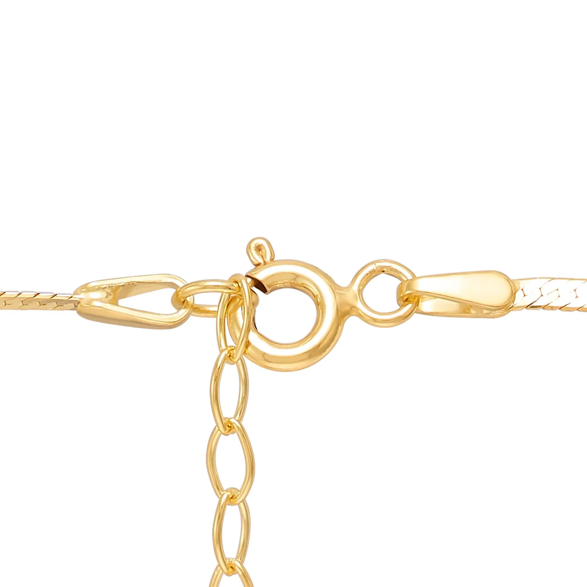 Herringbone Chain Necklace 14K Yellow Gold Size 18" - Image 3