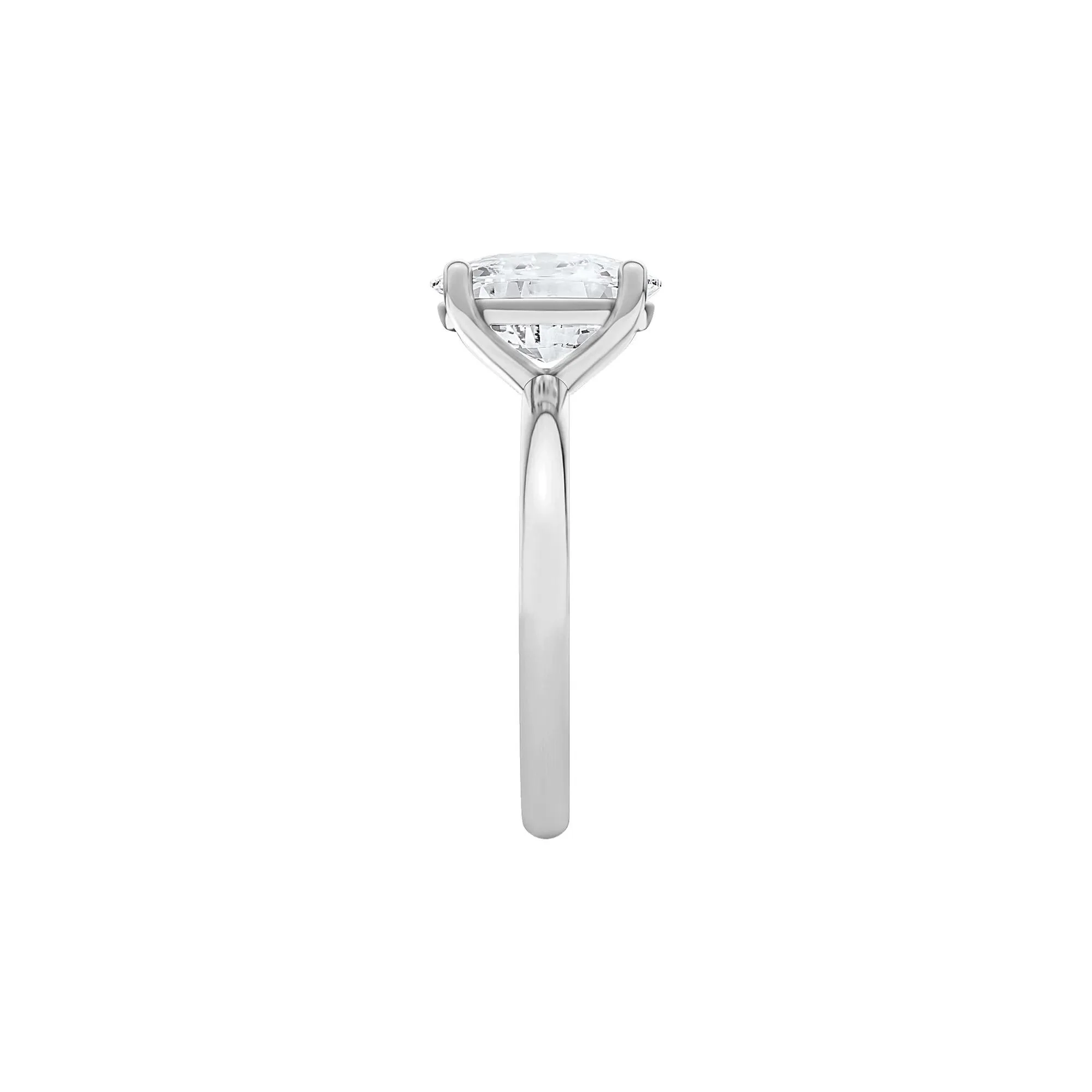 4 CT. Tw. Lab Grown Diamond Elongated Cushion-Cut Engagement Ring Platinum White Size 10.5 2mm - Image 3