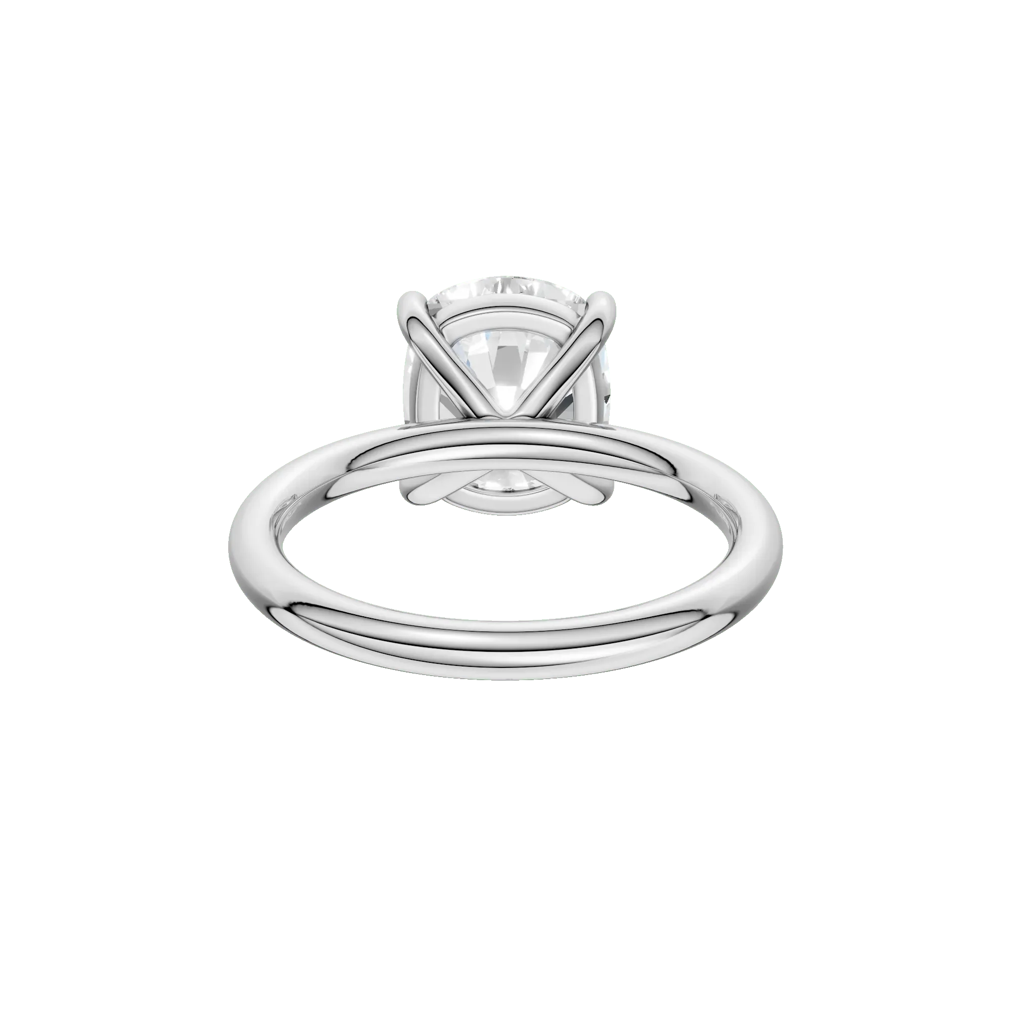 4 CT. Tw. Lab Grown Diamond Elongated Cushion-Cut Engagement Ring Platinum White Size 9.5 2mm - Image 5